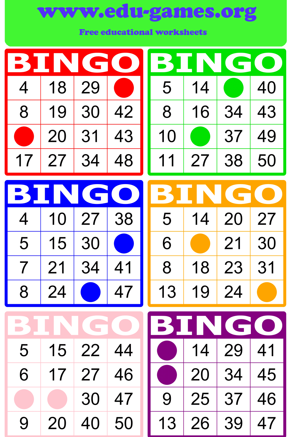 Math Bingo | Free Printable Pdf Math Bingo Cards inside Printable Multiplication Bingo Calling Cards