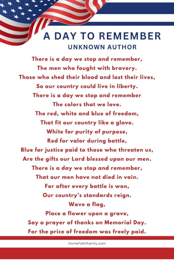 Meaningful Memorial Day Poems Ideal For Church inside Christian Poem For Veterans Day