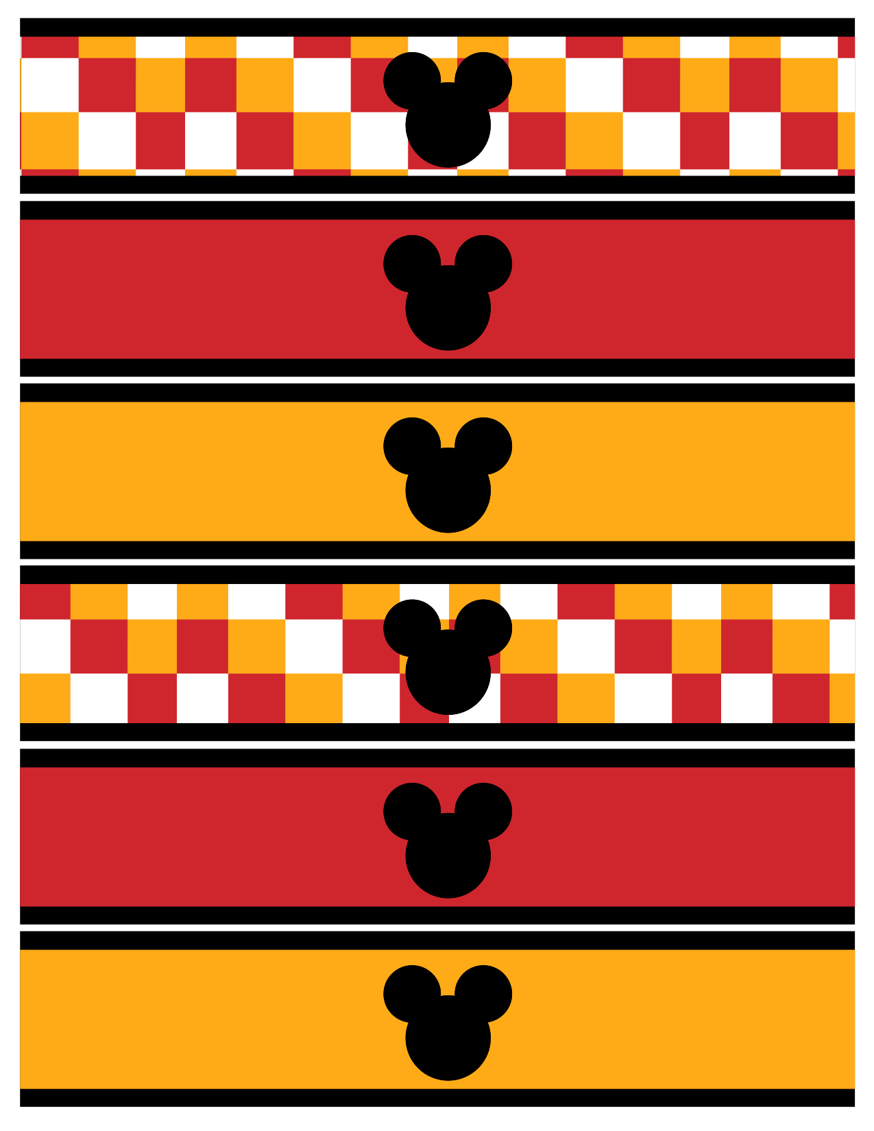 Mickey Mouse Water Bottle Wrappers Free Printable - Paper Trail Design within Free Printable Mickey Mouse Water Bottle Labels