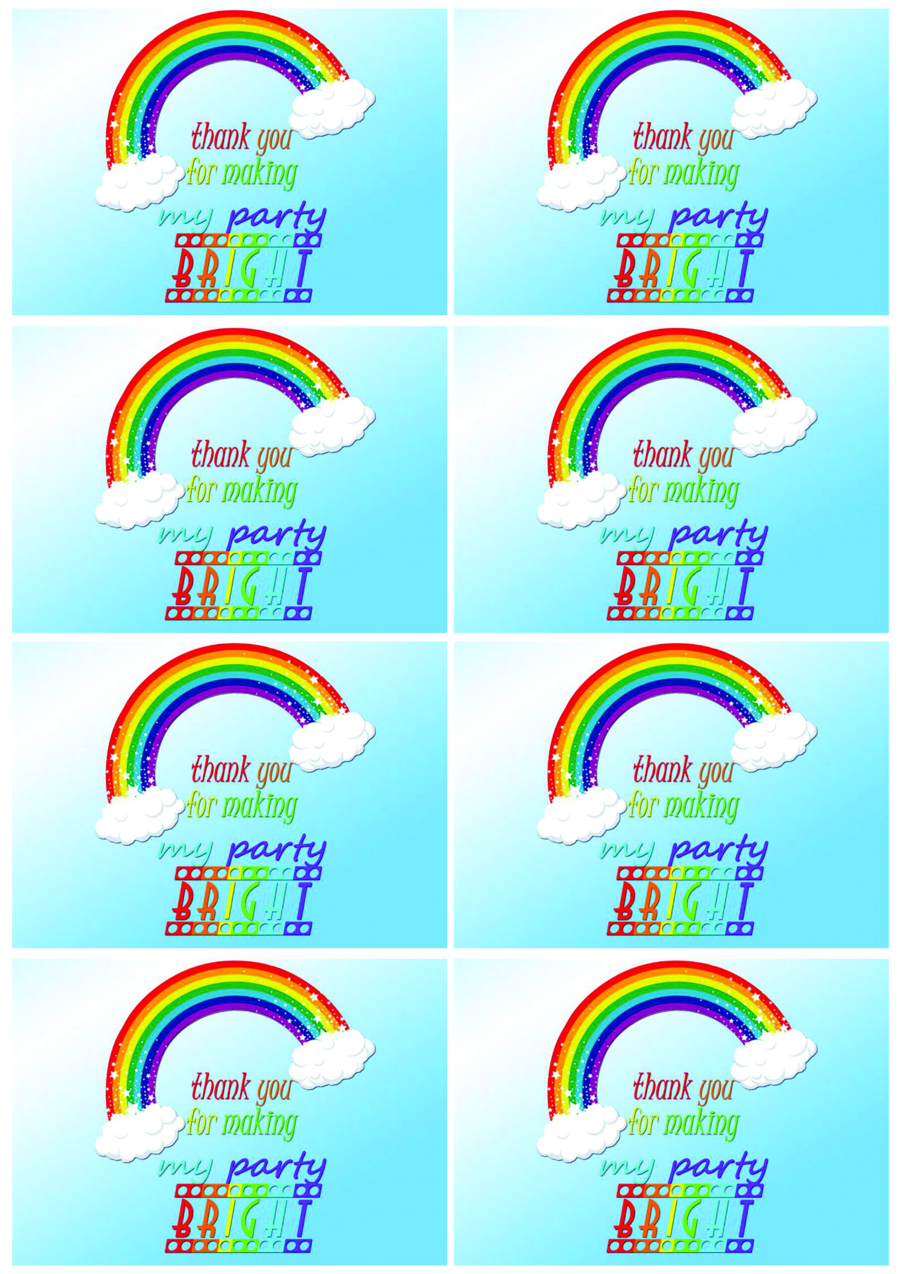 Mikayla'S “Magical Rainbow” Party {+Free Printables} ++ Please inside Rainbow Party Free Printables