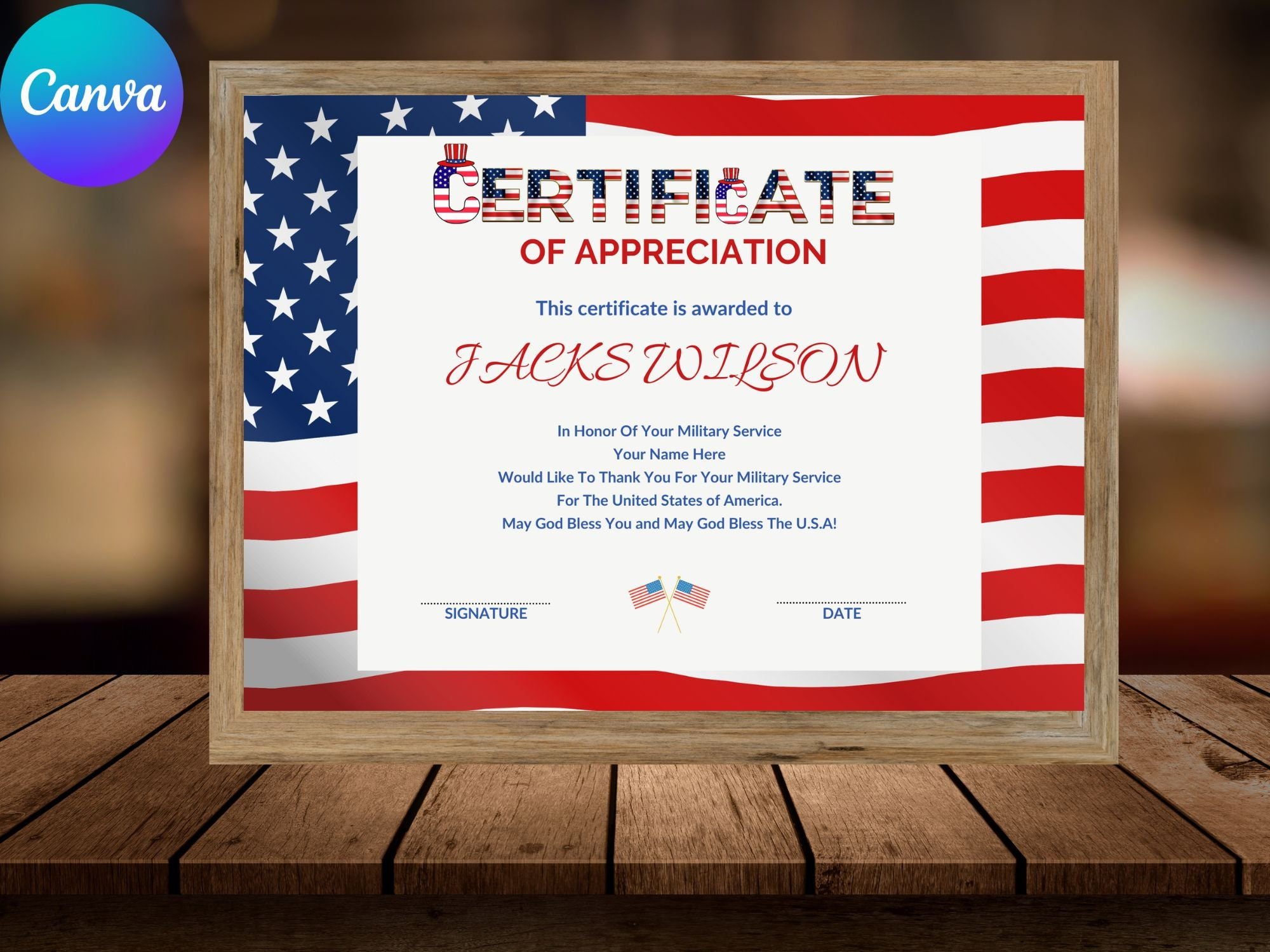 Military Certificate - Etsy Hong Kong with regard to Veterans Day Certificate Printable American Legion