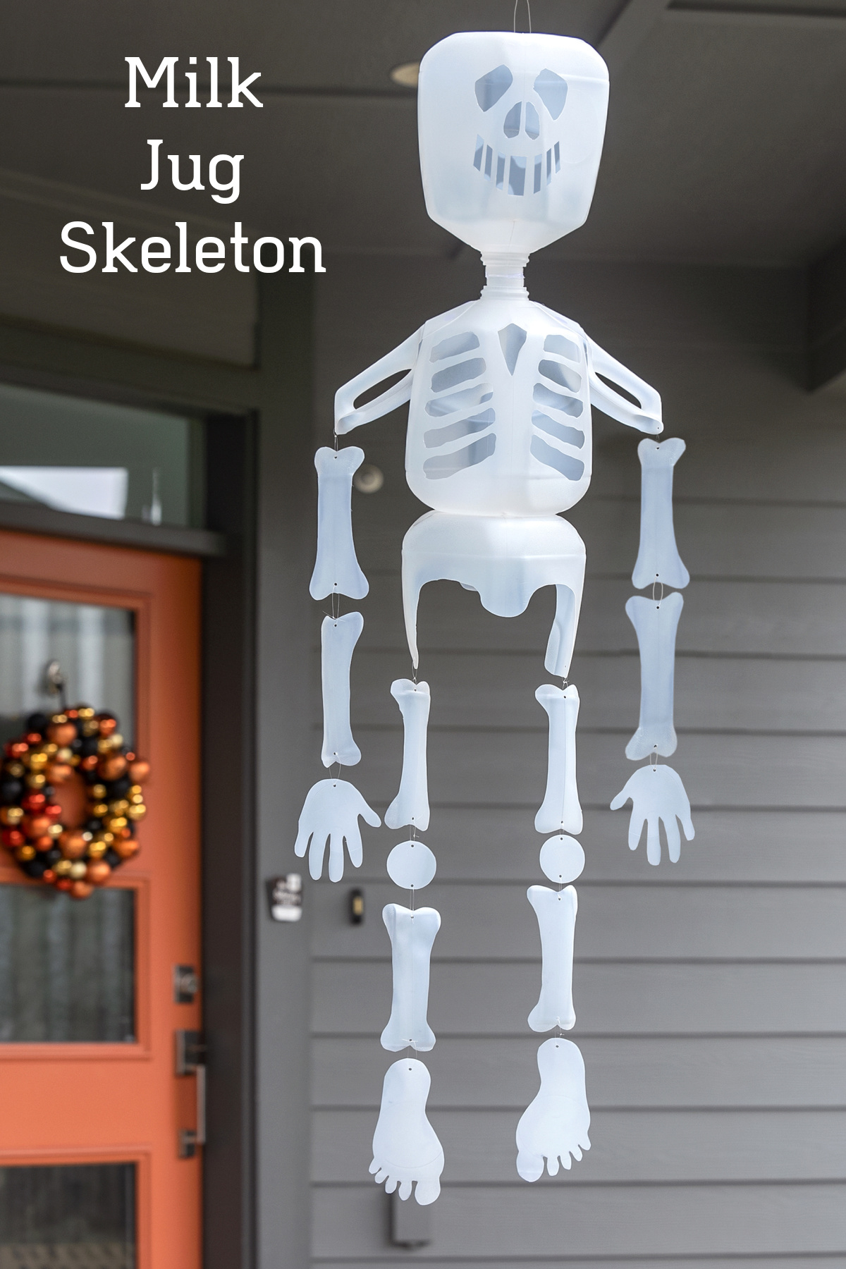 Milk Jug Skeleton For Halloween Decor - Diy Candy throughout Printable Milk Jug Skeleton Template
