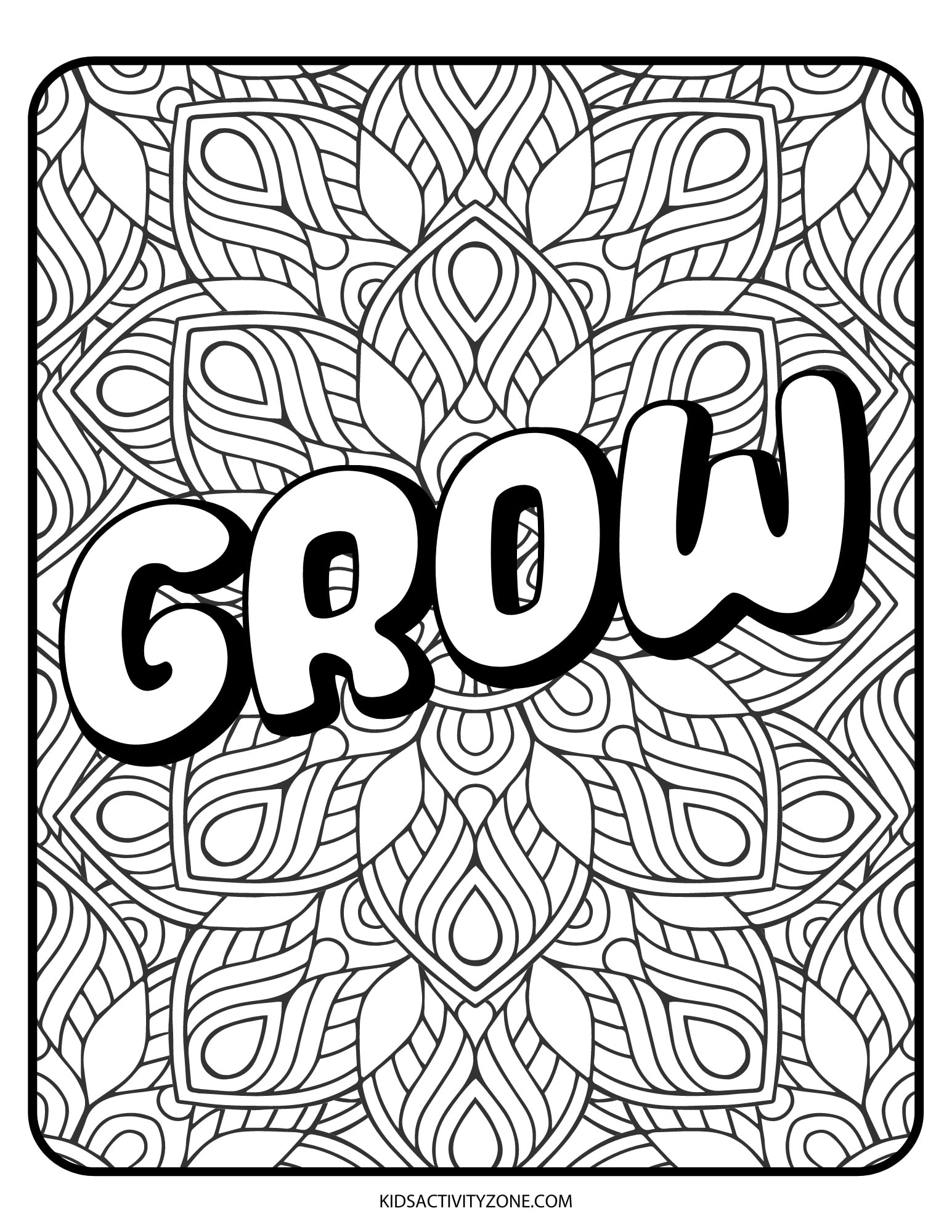 Mindfulness Coloring Pages - Kids Activity Zone intended for Free Printable Mindfulness Colouring Pages