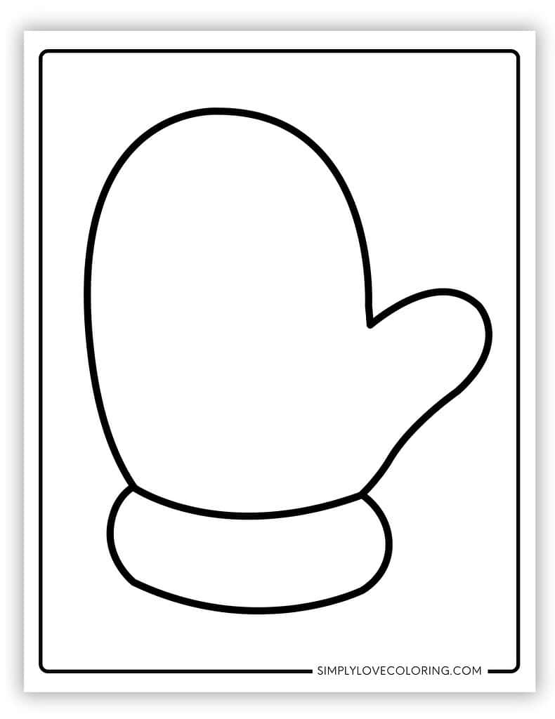 Mitten Templates (Free Pdf Printables) – Simply Love Coloring in Large Mitten Template Printable