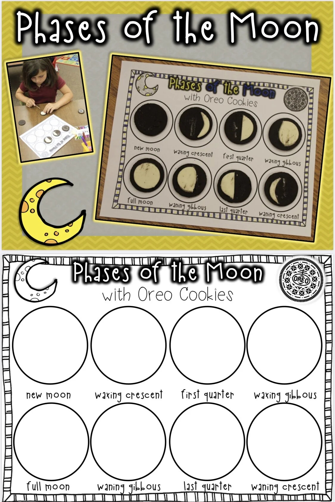 Moon Phases — The Modern Teacher intended for Printable Oreo Moon Phases Worksheet