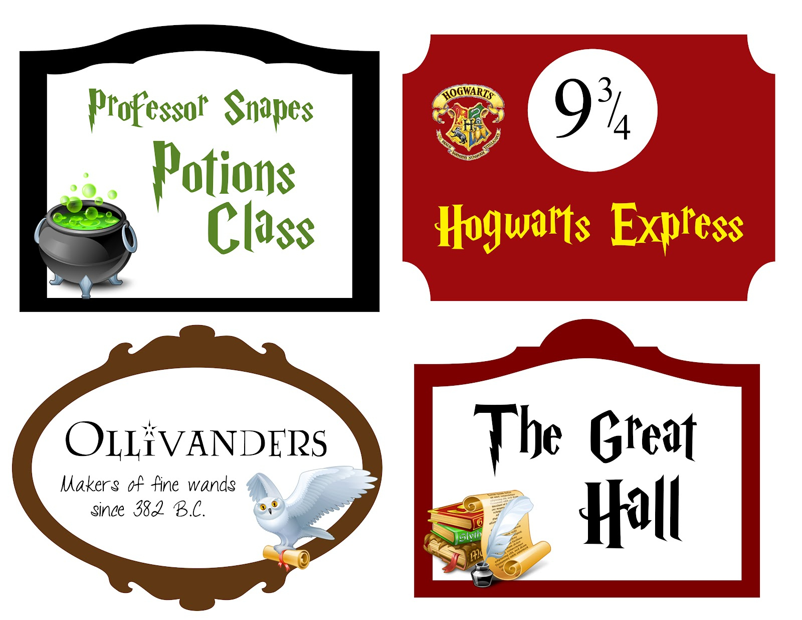 My Cotton Creations: Family Life: Harry Potter Party Free Printables regarding Free Harry Potter Printable Signs