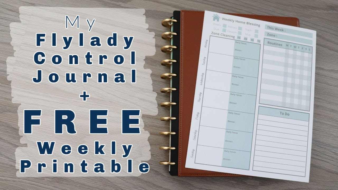 My Flylady Control Journal | Home Binder | Free Printable within Flylady Printable Control Journal Free