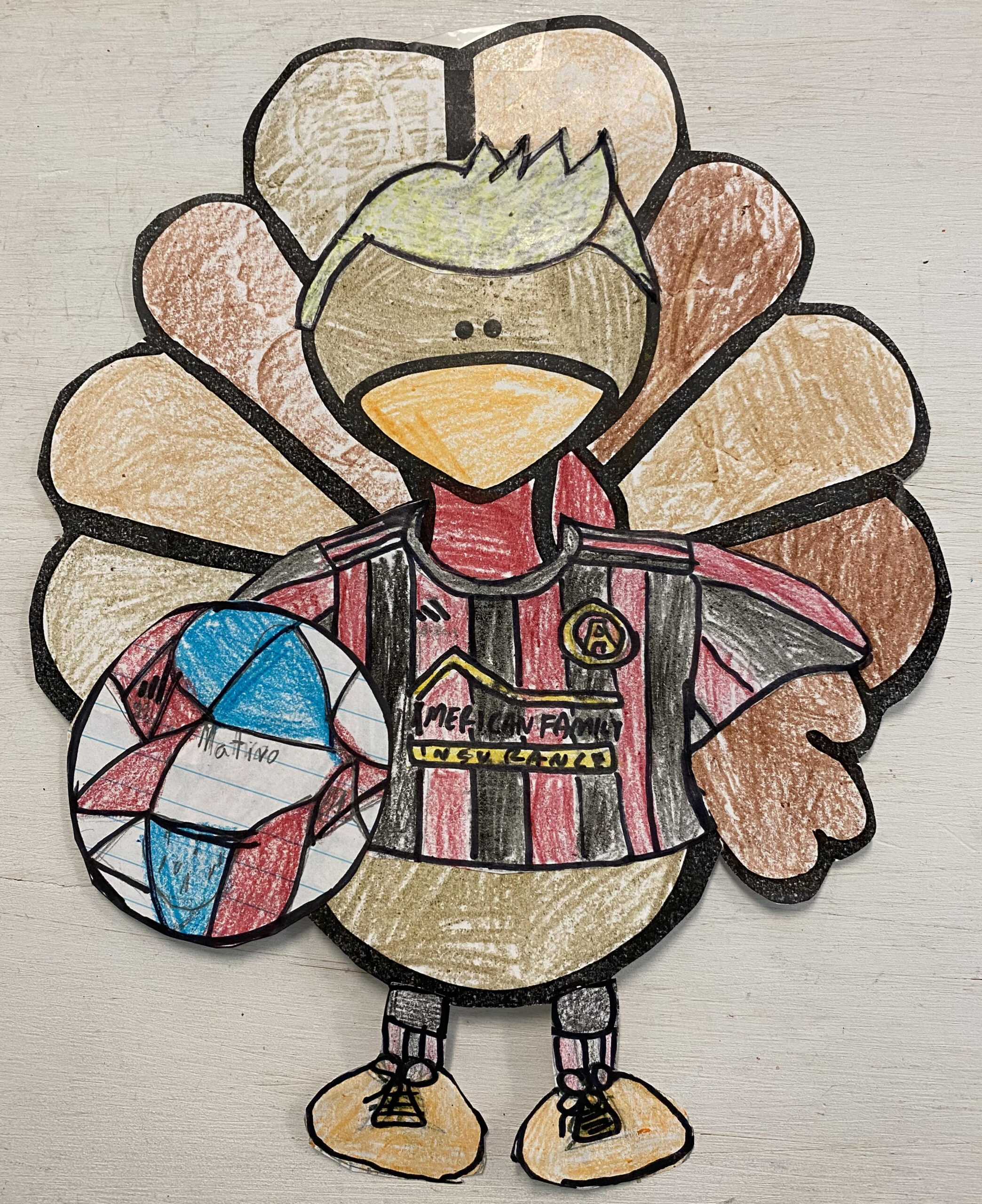 My Son Had To Disguise A Turkey For A School Project, So Of Course inside Soccer Turkey In Disguise