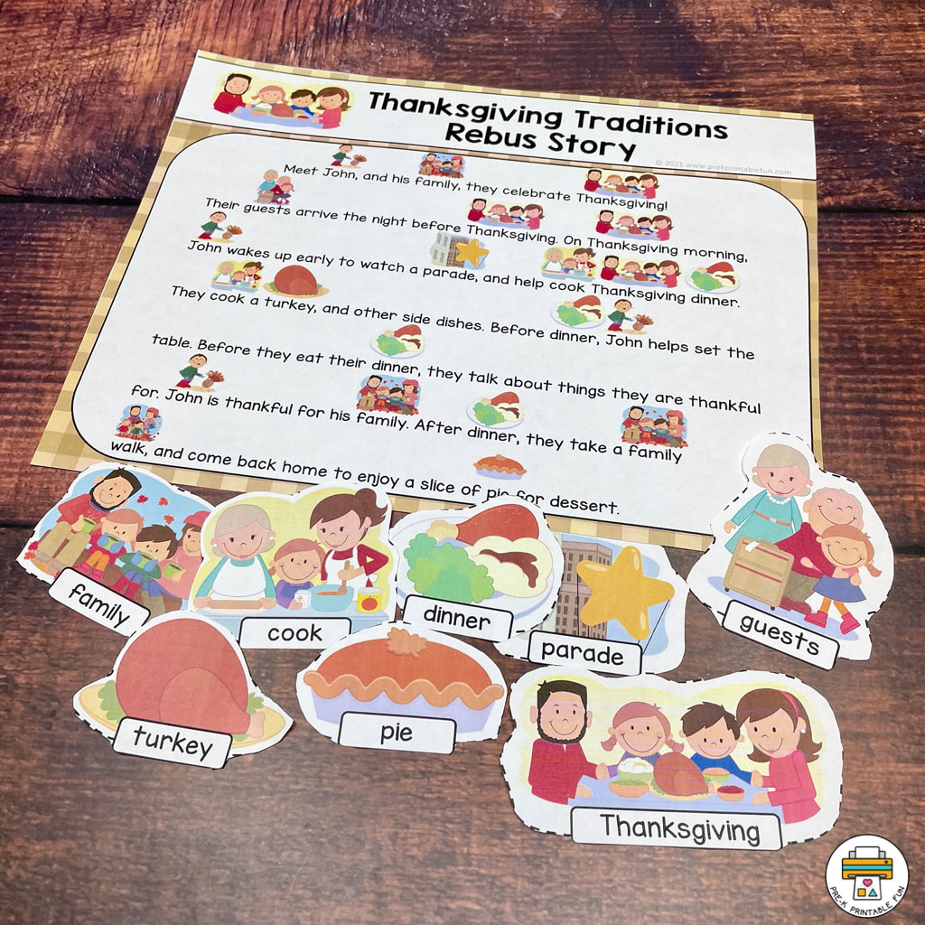 My Thanksgiving Sequencing Story Set - Pre-K Printable Fun with Story Of Thanksgiving For Preschoolers Printable