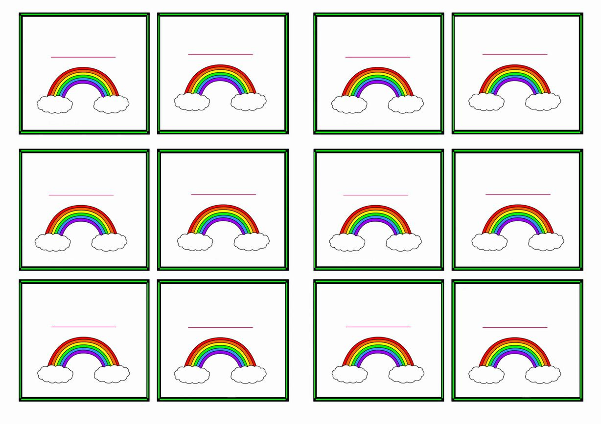 Name Tags – Page 9 - Worksheets Library with regard to Rainbow Name Tags Free Printable