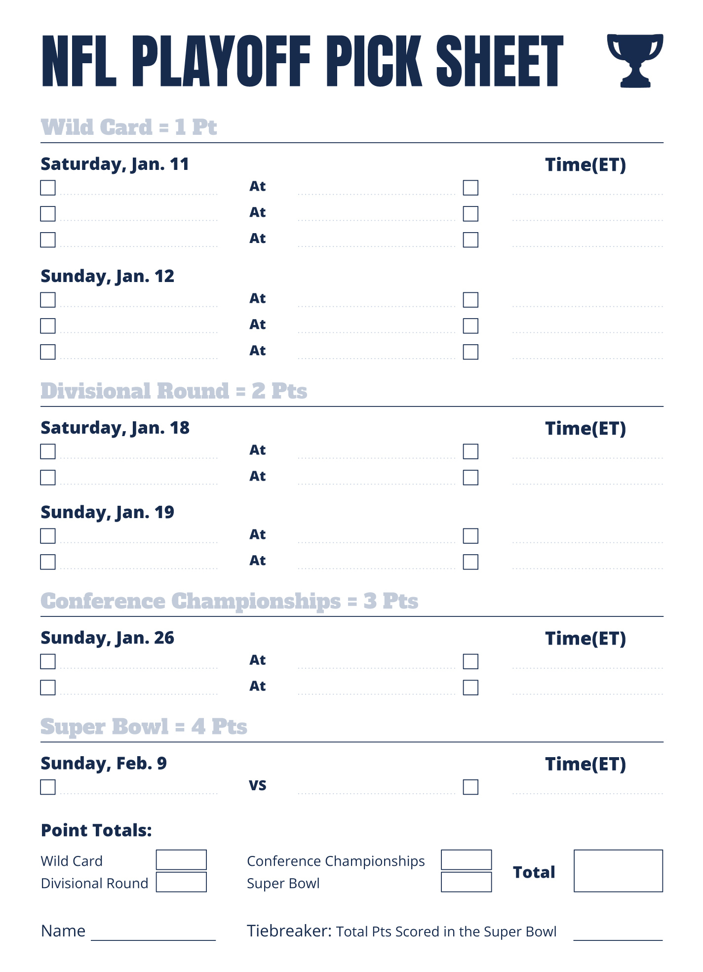Nfl Playoff Pick Sheet Free Google Docs Template - Gdoc.io in Nfl Week 11 Printable Pick Sheet