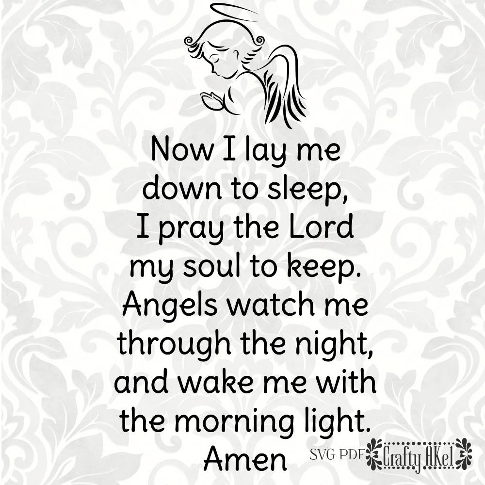 Now I Lay Me Down To Sleep - Children&amp;#039;S Prayer - Bedtime Prayer in Printable Now I Lay Me Down to Sleep Prayer