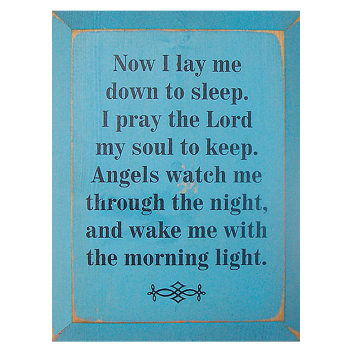 Now I Lay Me Down To Sleep (Whole Prayer) (9X12) - Rustic within Printable Now I Lay Me Down to Sleep Prayer