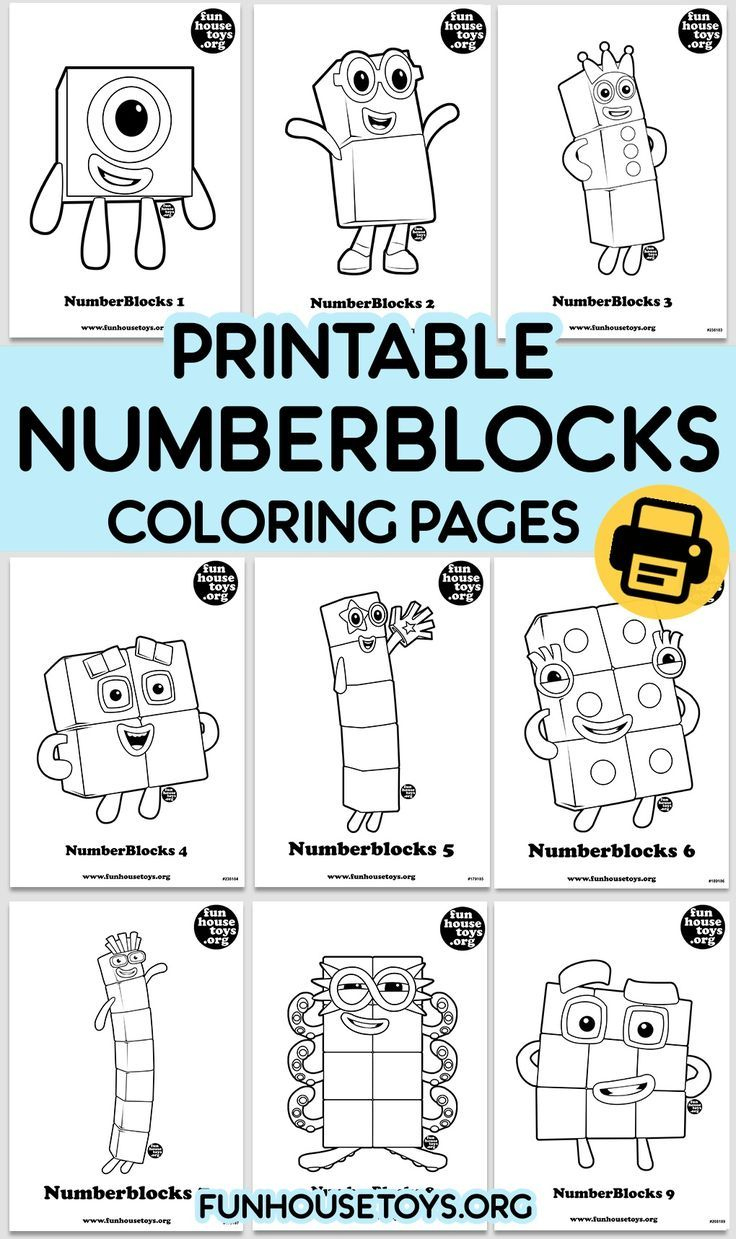Numberblocks Printables in Numberblocks Printables Free