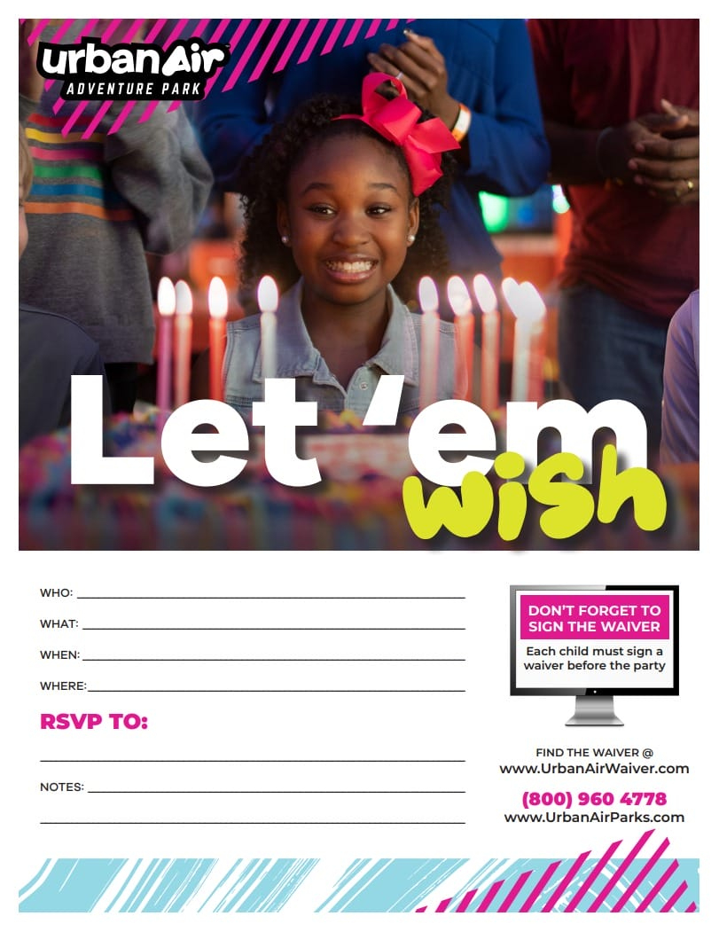 Online Birthday Invitations: Easy &amp;amp; Fun At Urban Air! inside Free Printable Urban Air Invitations