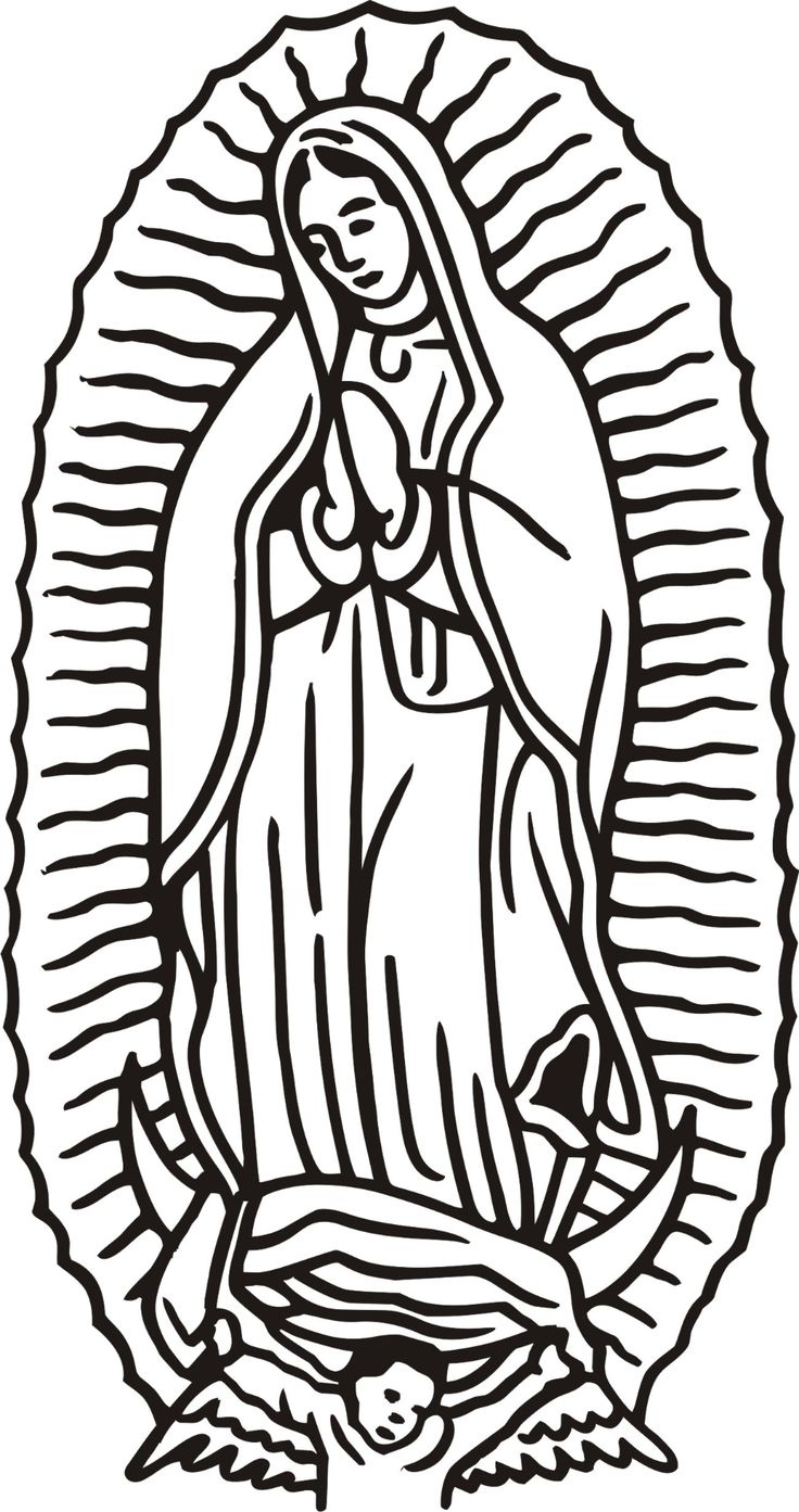 Our Lady Of Guadalupe Coloring Page | Educative Printable in Our Lady Of Guadalupe Free Printables
