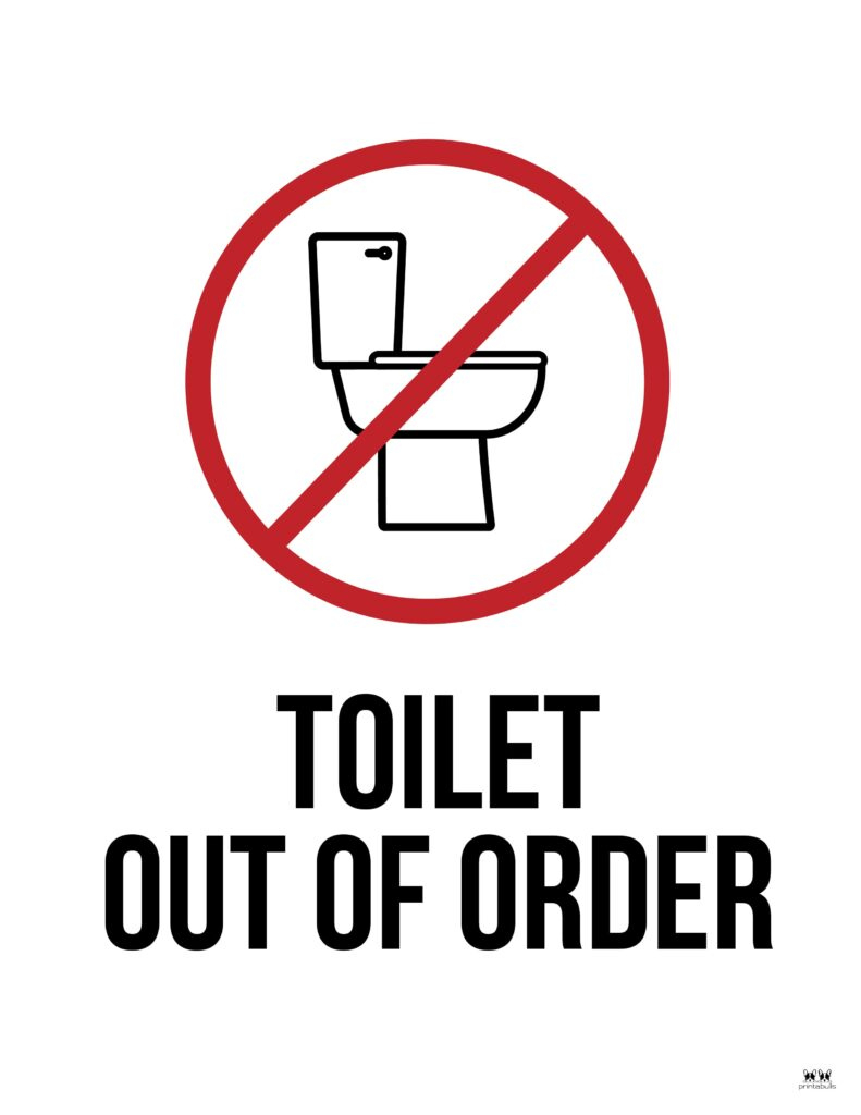 Out Of Order Signs - 25 Free Printable Signs | Printabulls pertaining to Bathroom Out of Order Sign Printable