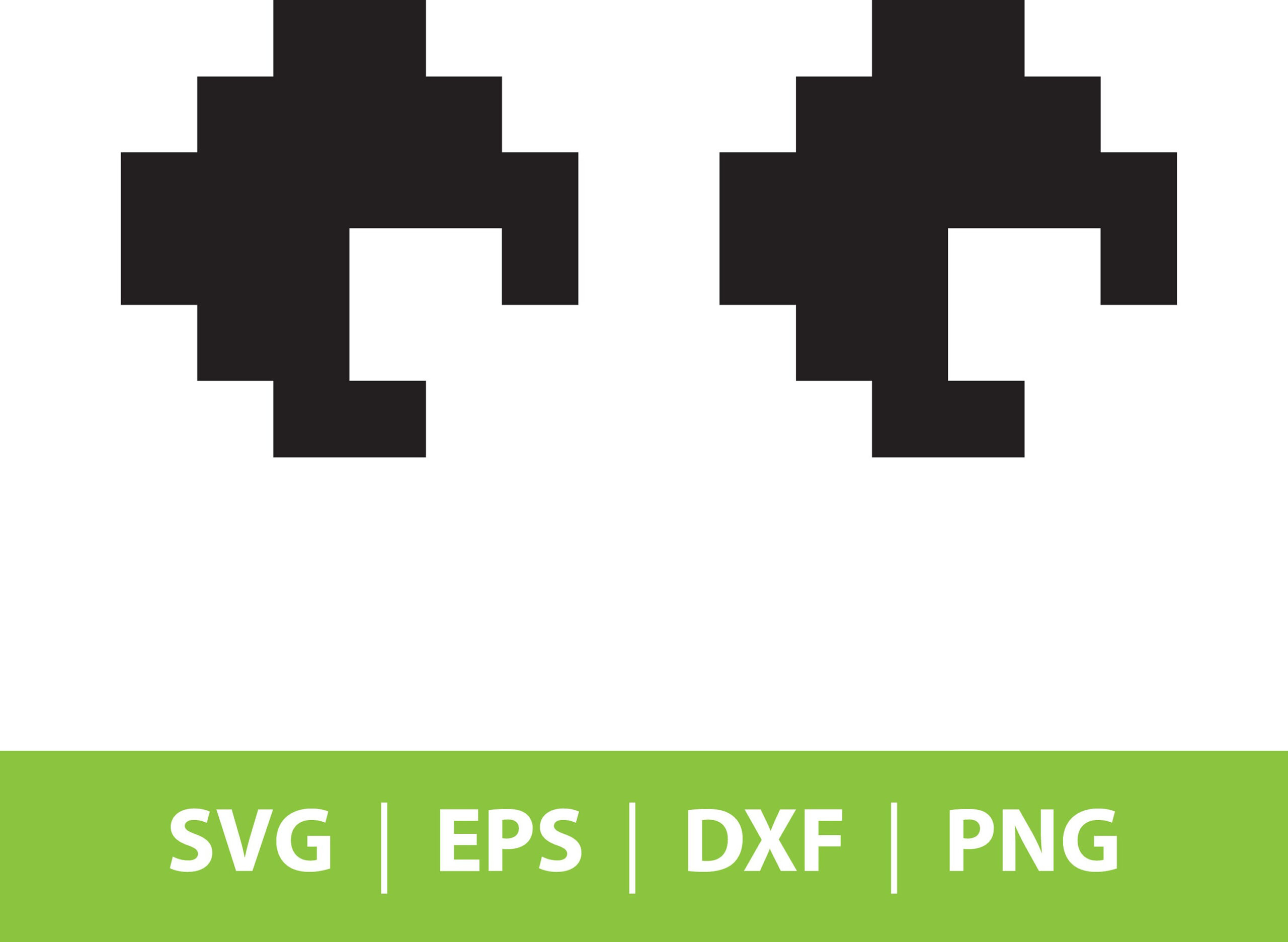 Pacman Ghost Card - Etsy within Pac Man Ghost Eyes Template Printable