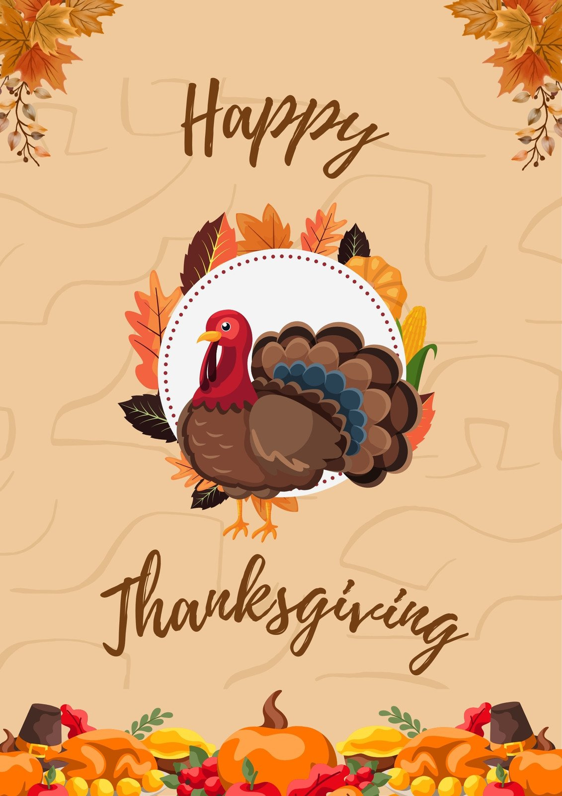 Page 3 - Free Printable Fall Festival Poster Templates | Canva intended for Free Printable Thanksgiving Posters