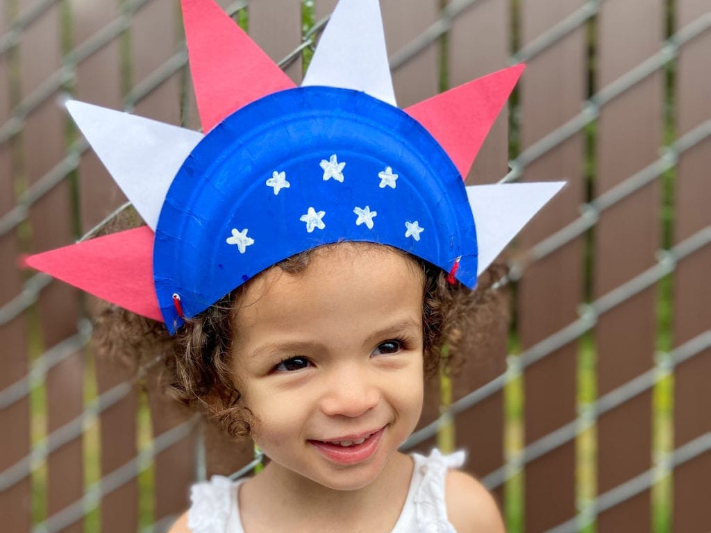 Patriotic Paper Plate Hat Craft For Fourth Of July - Raising with 4Th Of July Hat Printable