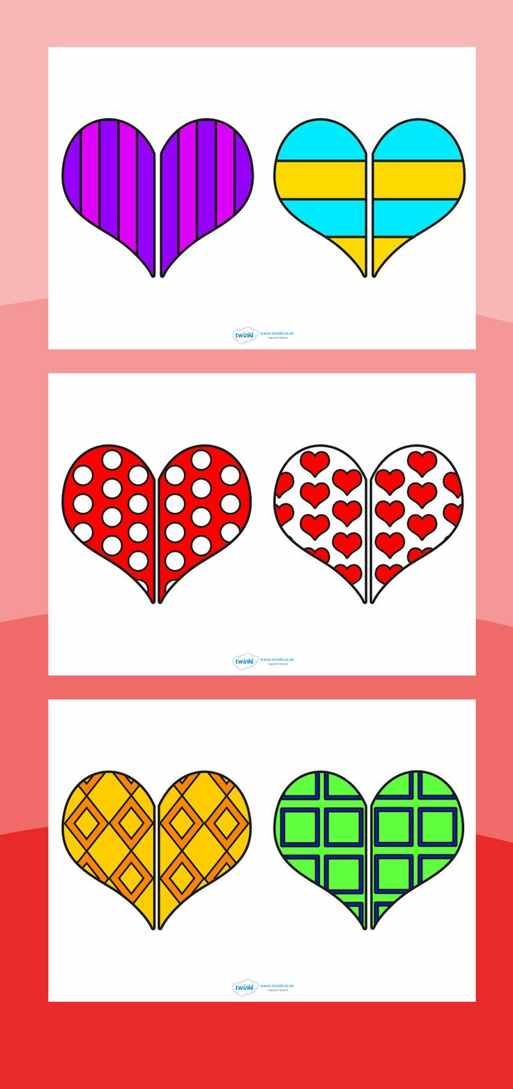 Pin Page - Worksheets Library with regard to Heart Matching Game Printable