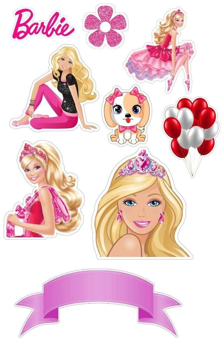 Pinaileen Sira On Ideas Para Fiestas | Barbie Cupcakes, Barbie throughout Free Printable Barbie Cupcake Toppers
