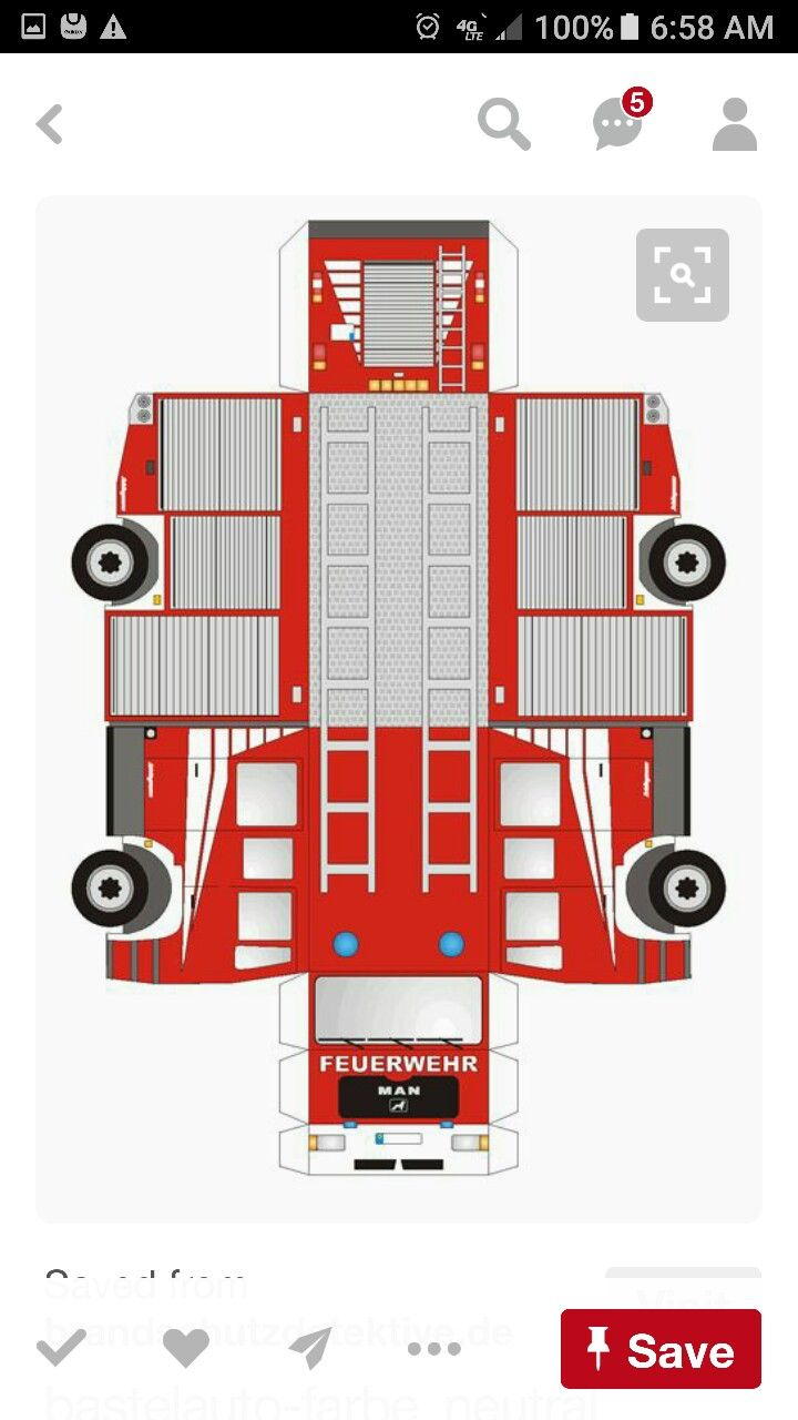 Pinluzimar Silva Beaujean On Topo De Bolo Bombeiro | Fire for Printable Paper Fire Truck Template