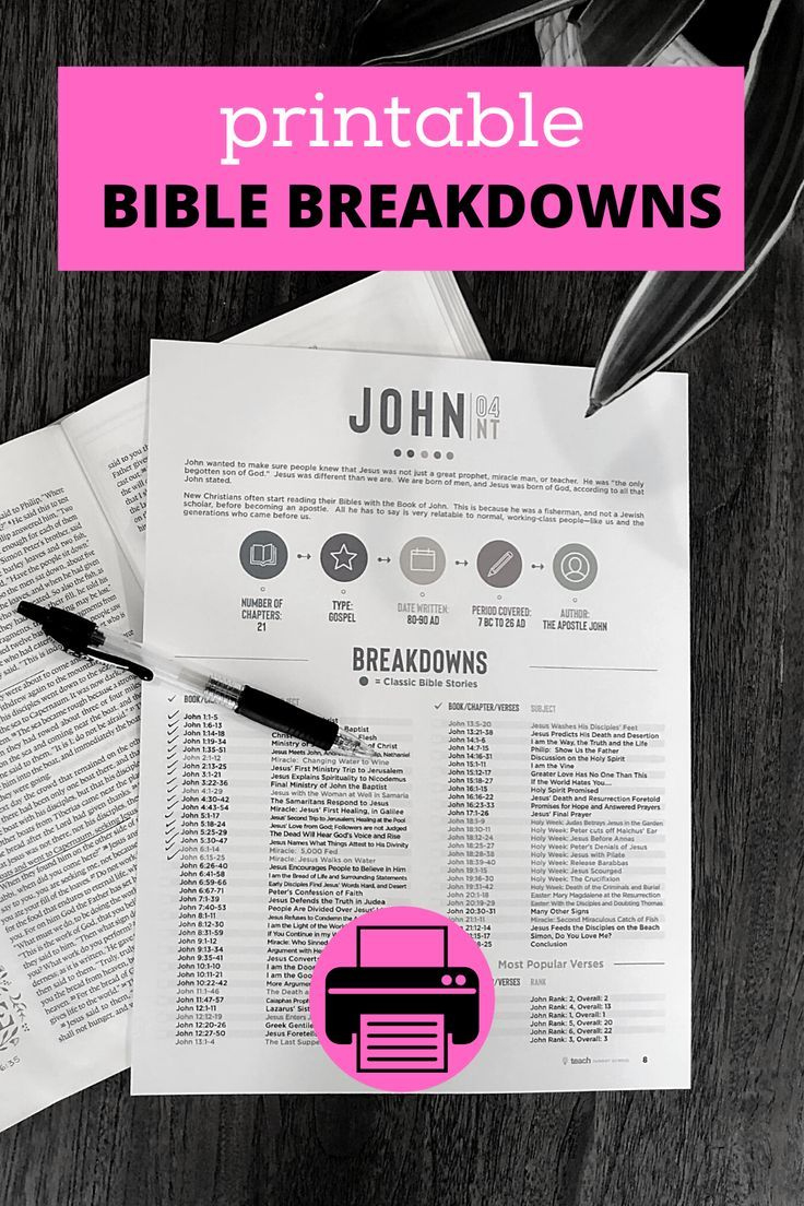 Pinterest regarding Free Bible Breakdown Printables