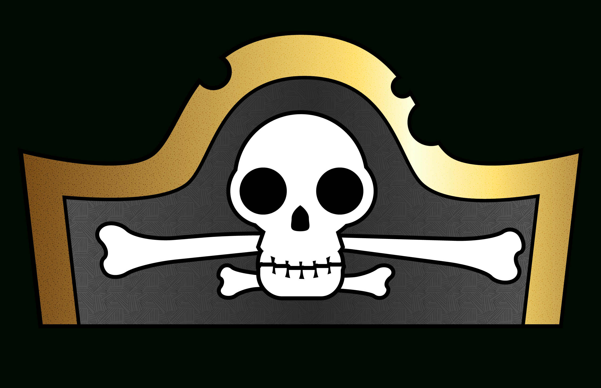 Pirate Hat Template For Kids with Printable Cut Out Pirate Hat Template