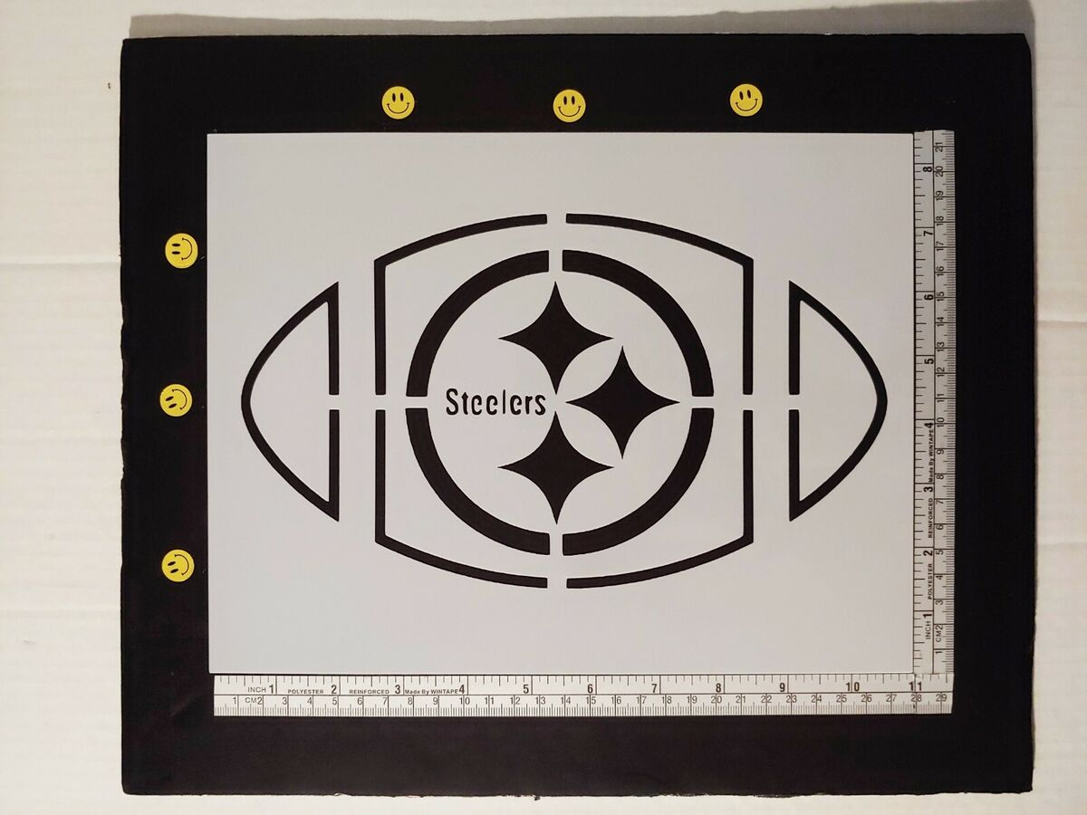 Pittsburgh Steelers Football 11&amp;quot; X 8.5&amp;quot; Custom Stencil Fast Free inside Free Printable Steelers Stencils