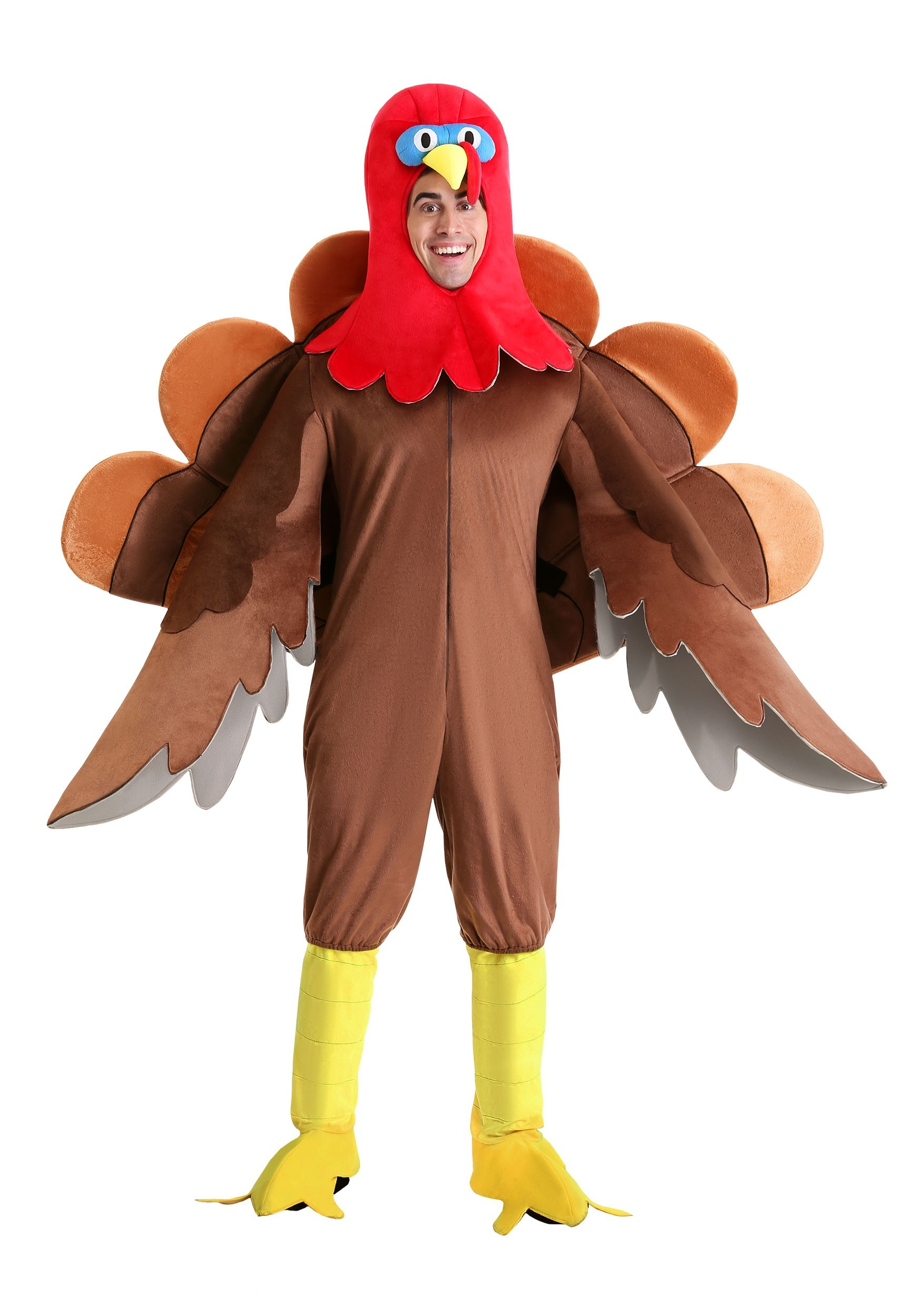 Plus Size Wild Turkey Adult Costume regarding Turkey In Disguise Costumes