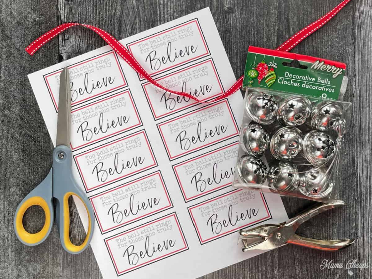 Polar Express Bell Favors With Printable Tags - Mama Cheaps® inside Free Printable Polar Express Bell Tags