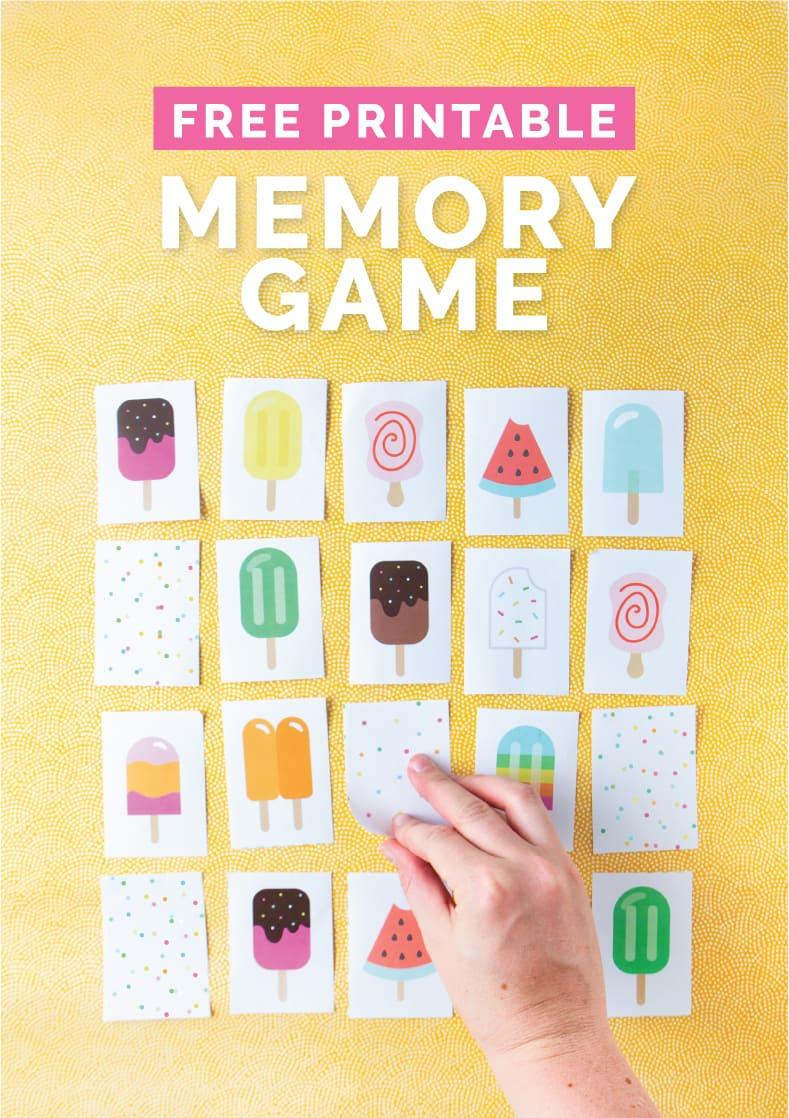Popsicle Printable Memory Game - Design Eat Repeat pertaining to Free Printable Memory Game