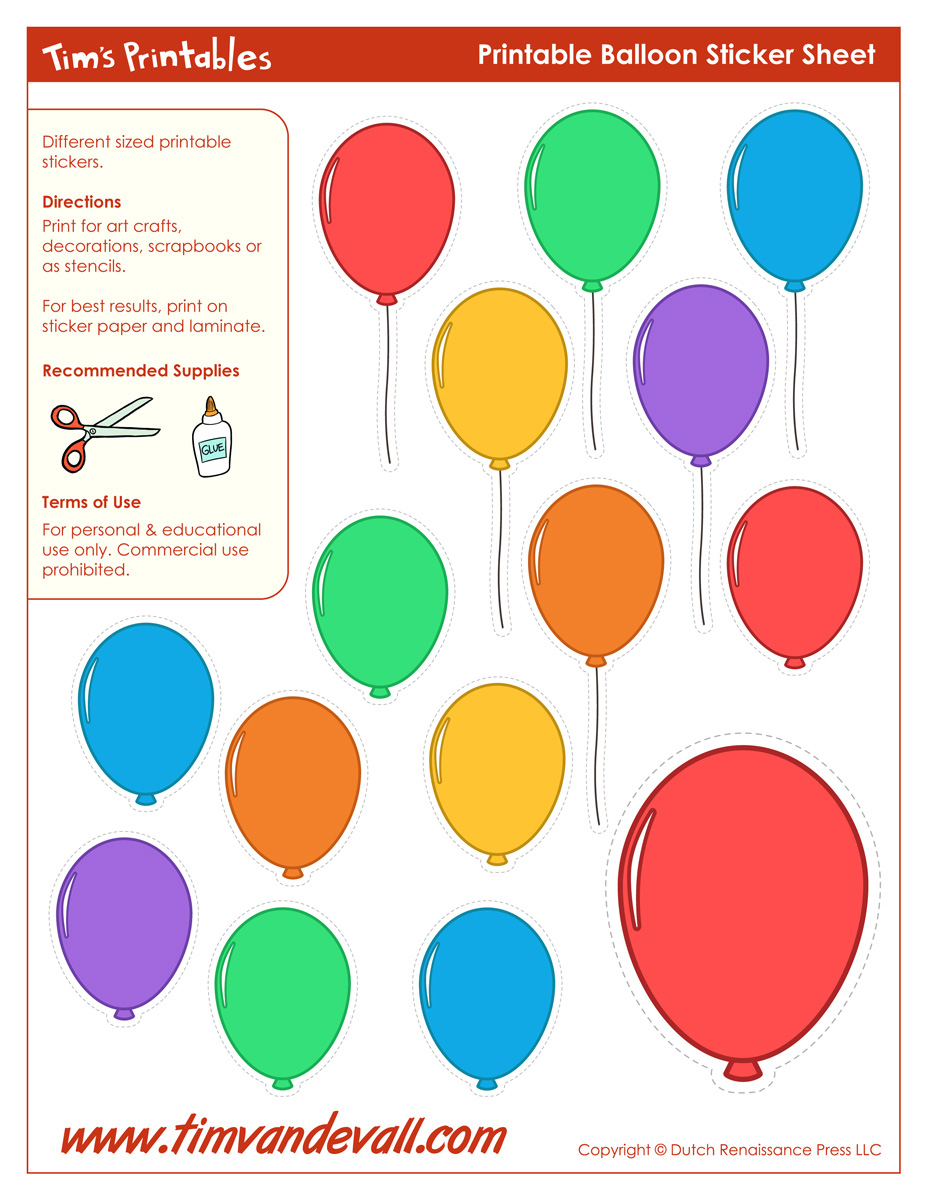Printable Balloon Template | Birthday Printables regarding Free Printable Balloons Template