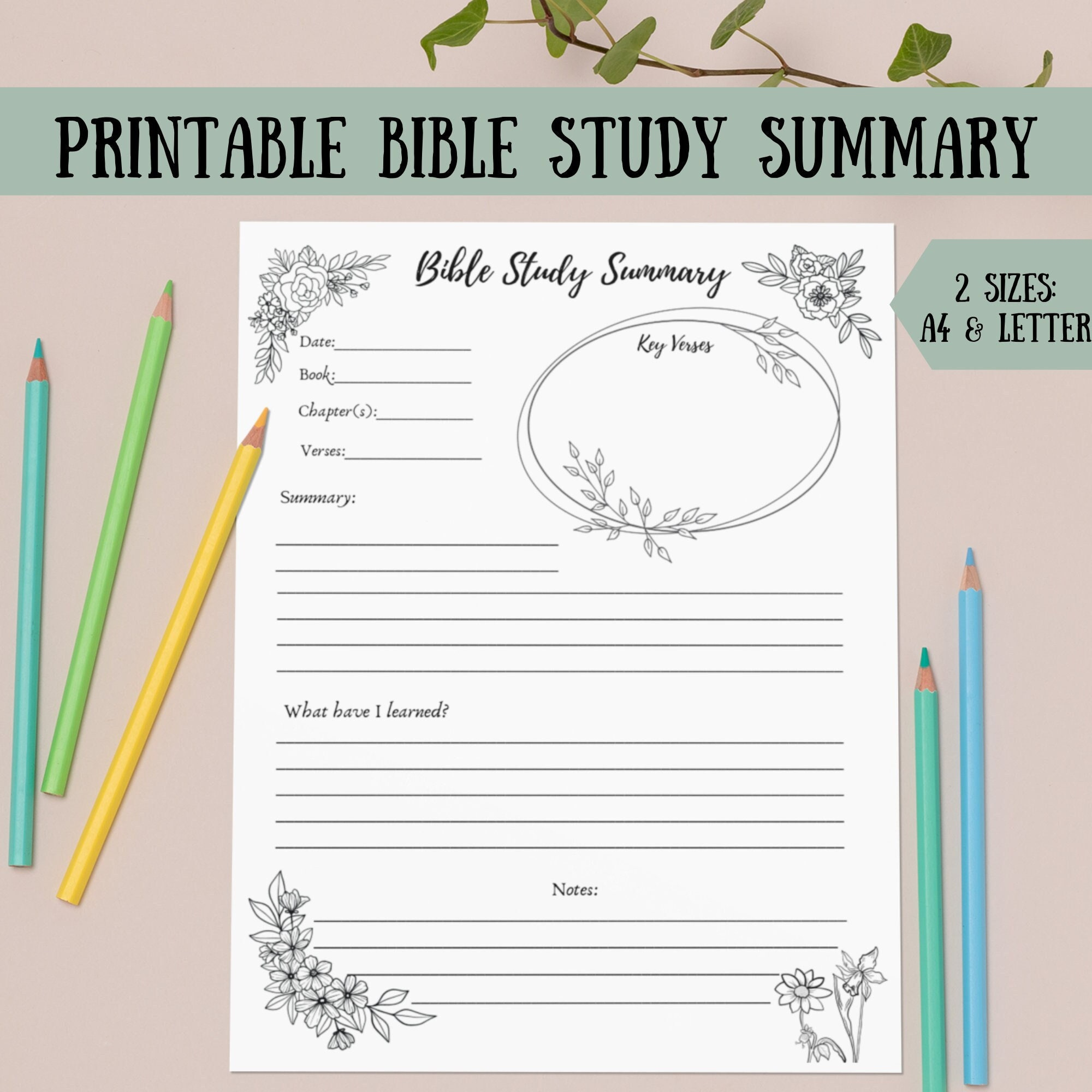 Printable Bible Study Summary - Bible Study Supplies - Womens in Women'S Bible Study Free Printable