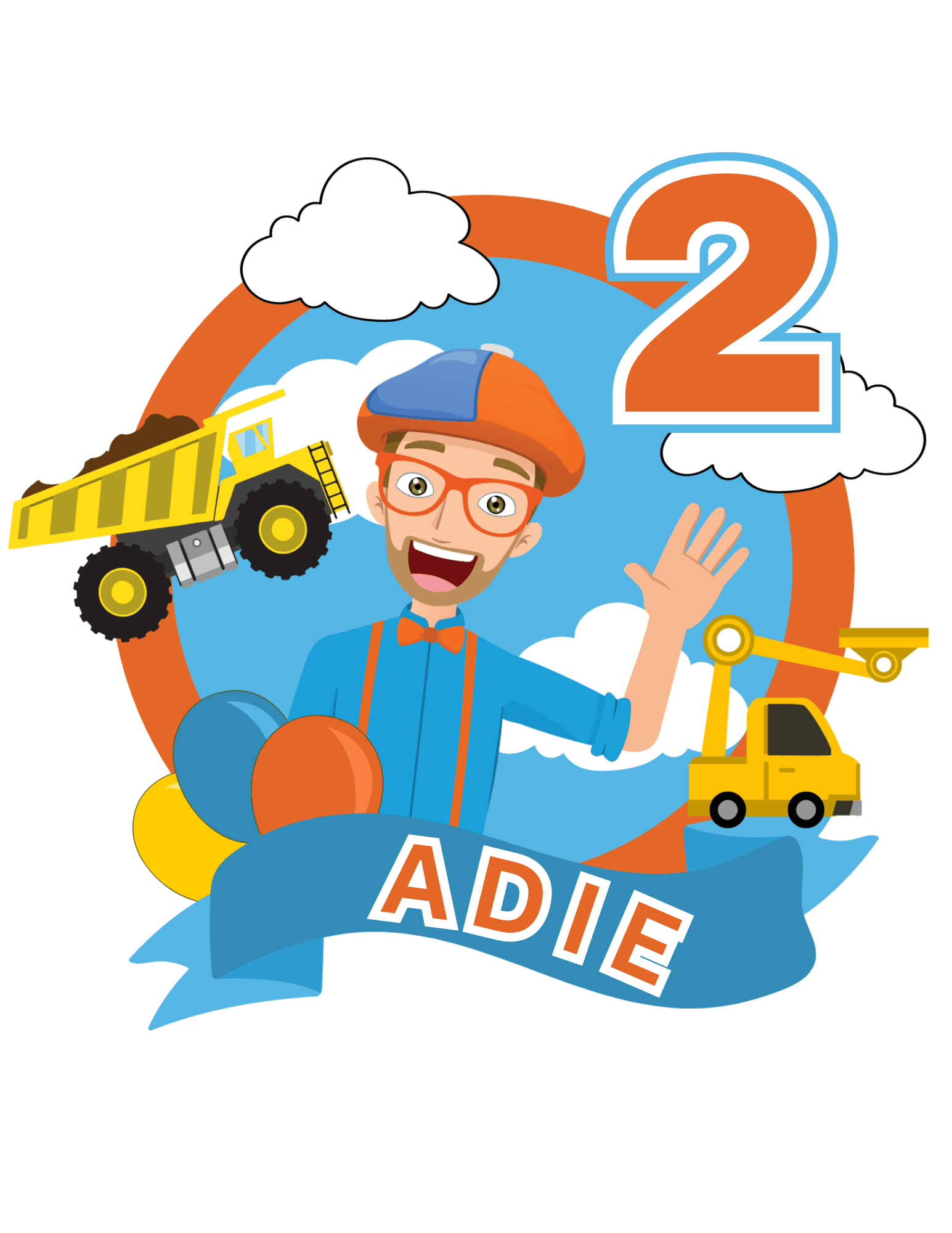 Printable Cake Topper (Blippi Theme)Ungriageraldine015 - Raket.ph throughout Blippi Cake Topper Printable Free