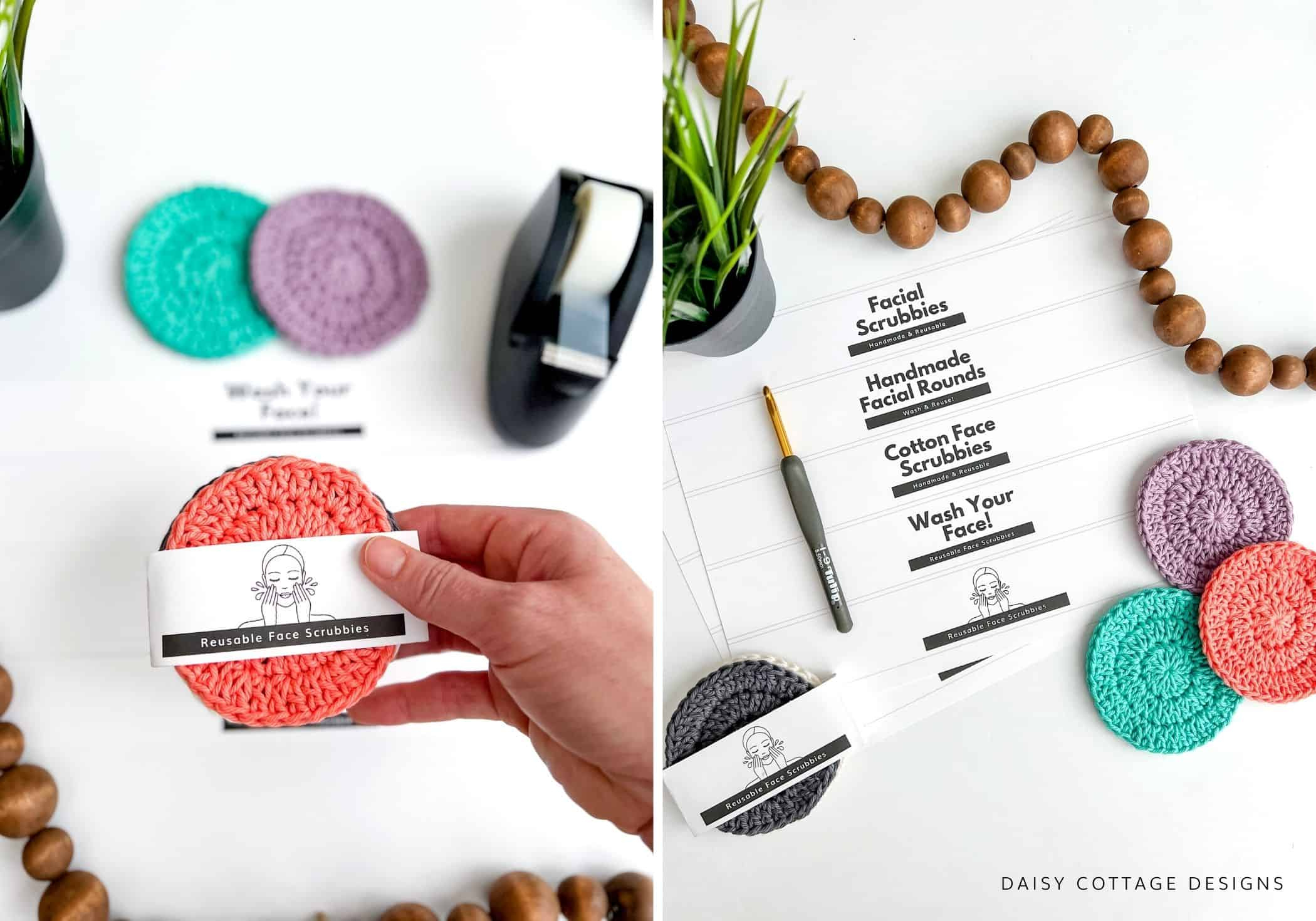 Printable Crochet Labels - inside Free Printable Face Scrubbies Labels
