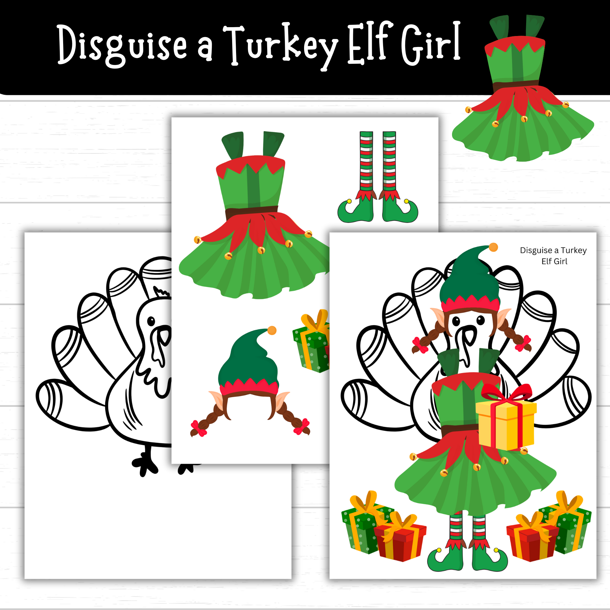 Printable Disguise A Turkey Elf - Mom. Wife. Busy Life. pertaining to Turkey in Disguise Elf