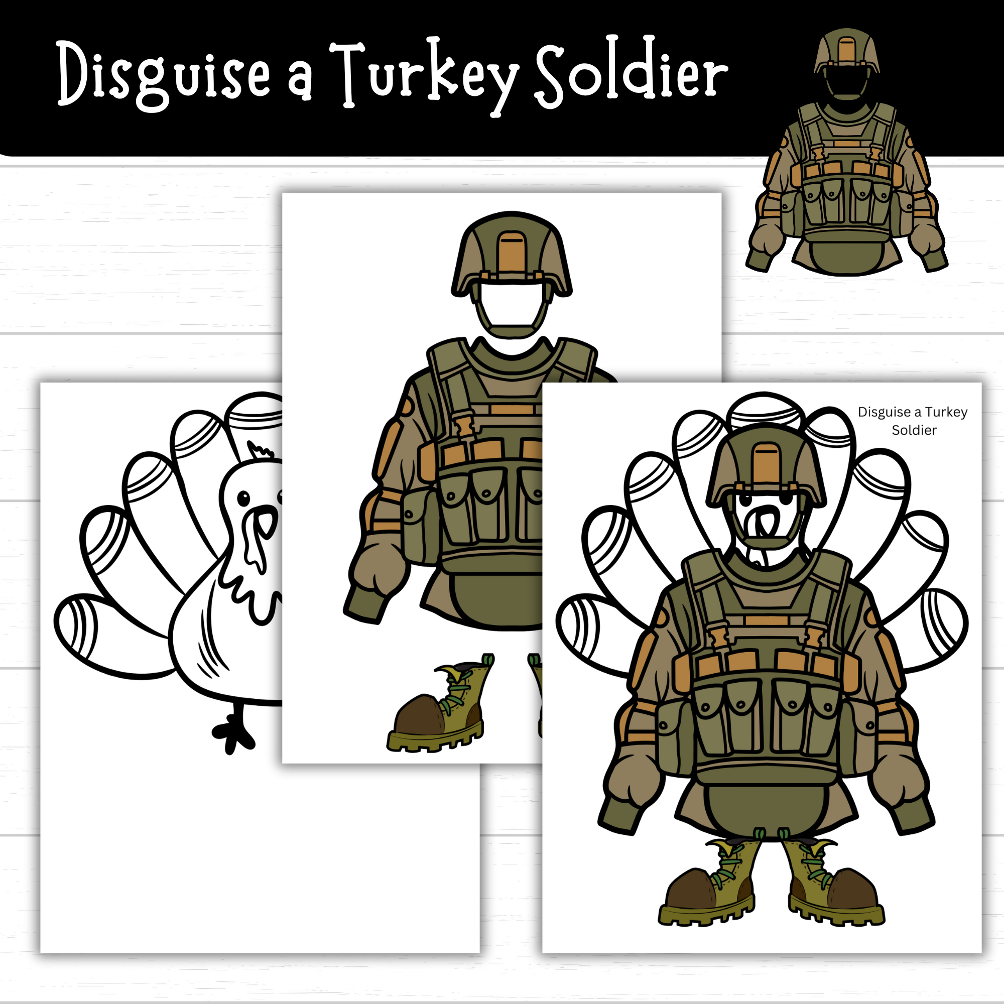 Printable Disguise A Turkey Soldier - Mom. Wife. Busy Life. with regard to Turkey in Disguise Military