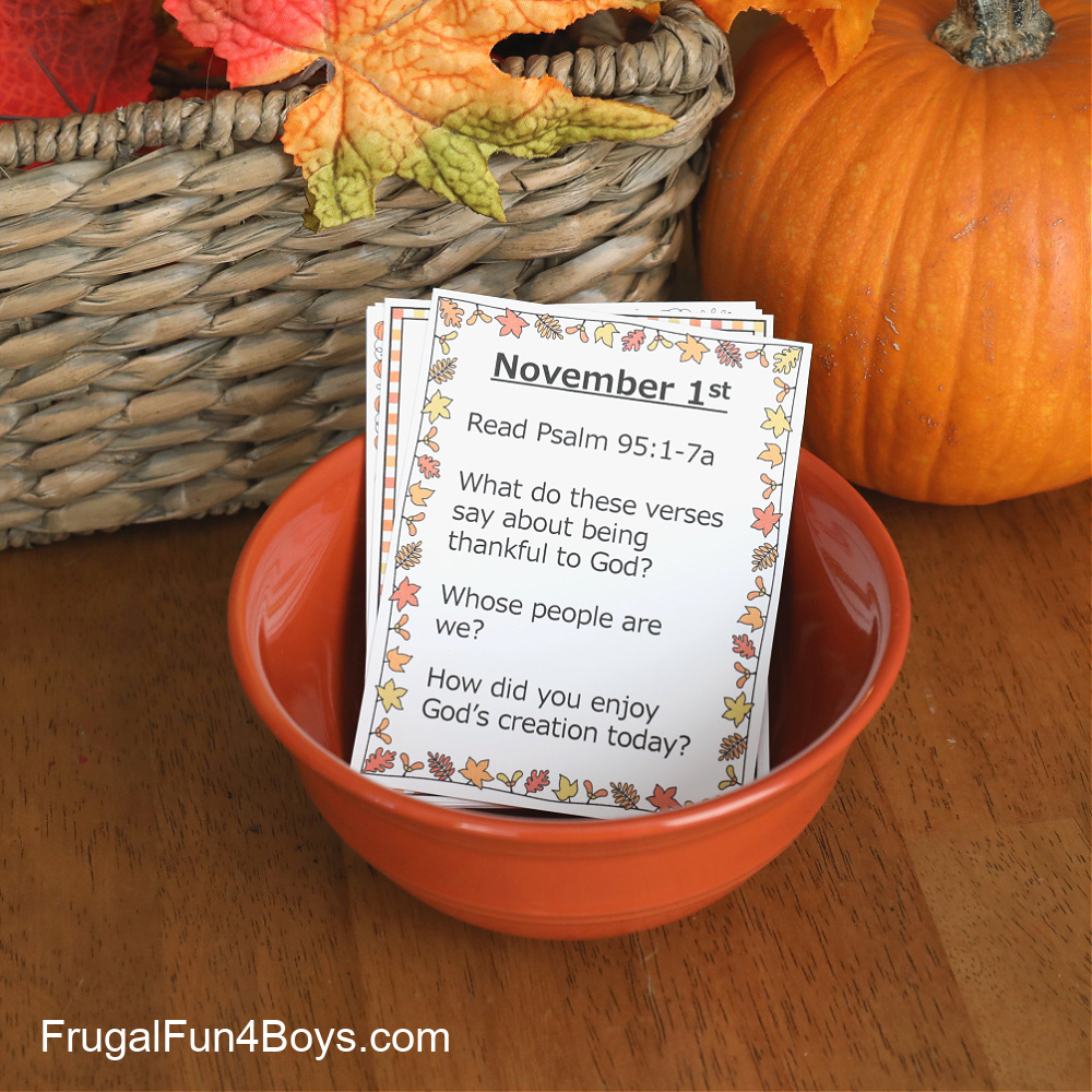 Printable Family Gratitude Devotions - Frugal Fun For Boys And Girls for Printable Thanksgiving Devotions
