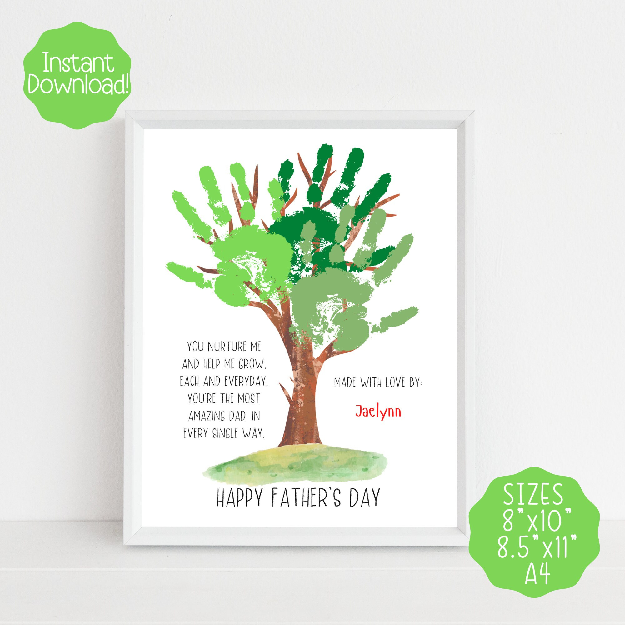 Printable Father&amp;#039;S Day Craft, Father&amp;#039;S Day Handprint Craft with regard to Father&amp;amp;#039;s Day Handprint Tree Free Printable