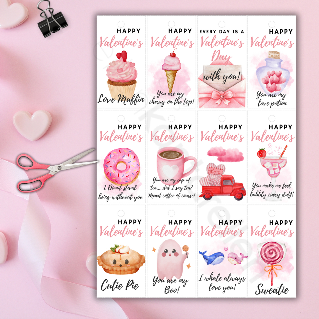 Printable Gift Tags For Valentine“s Day - Ellenkantarellen intended for Printable Valentine'S Day Gift Tags