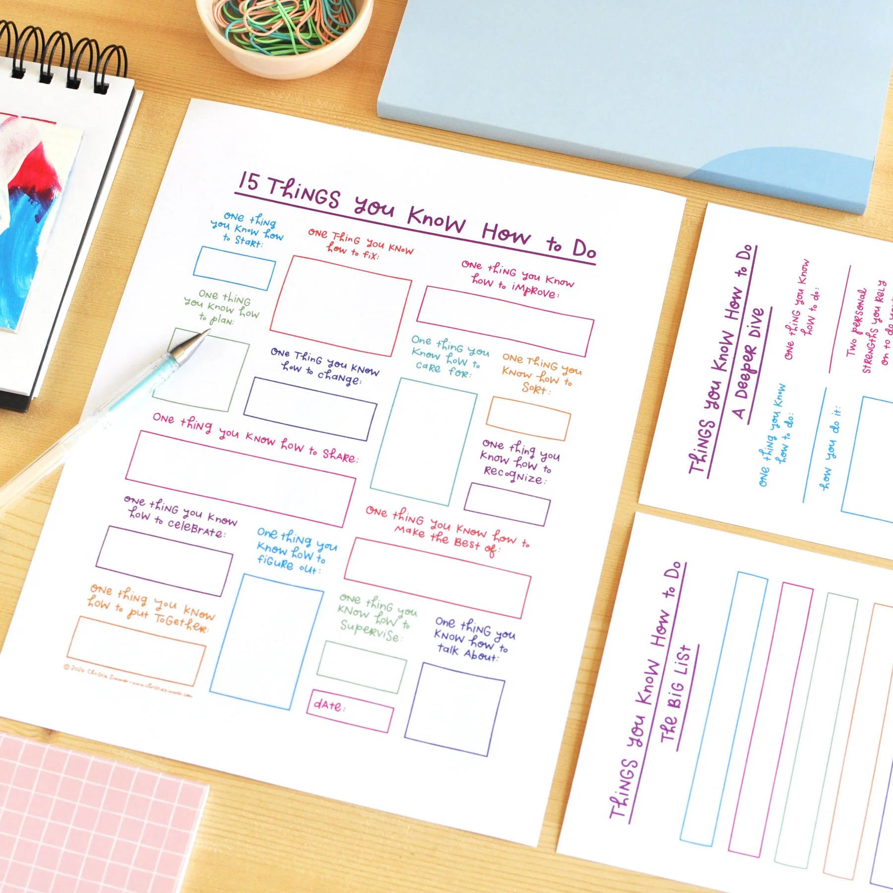 Printable Guided Journal Pages — Christie Zimmer throughout Free Printable Guided Journal Pages