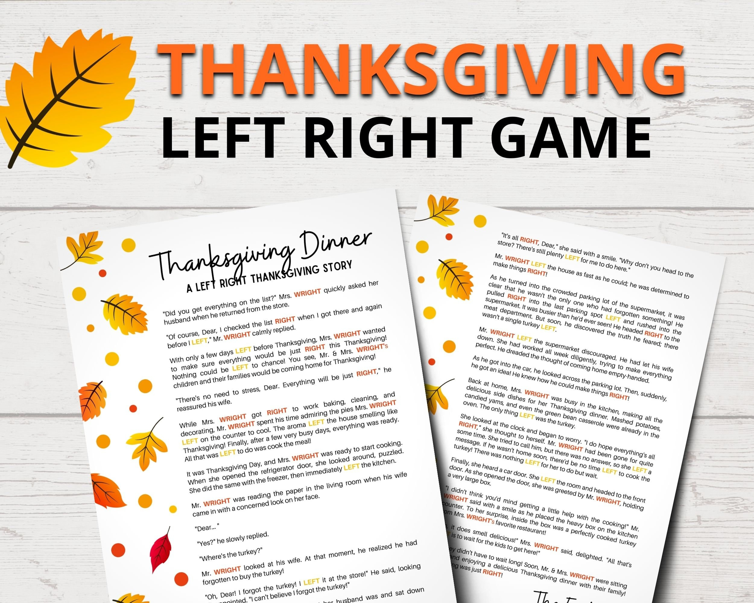 Printable Left Right Thanksgiving Game | Funny Thanksgiving Left intended for Left Right Thanksgiving Game Free Printable