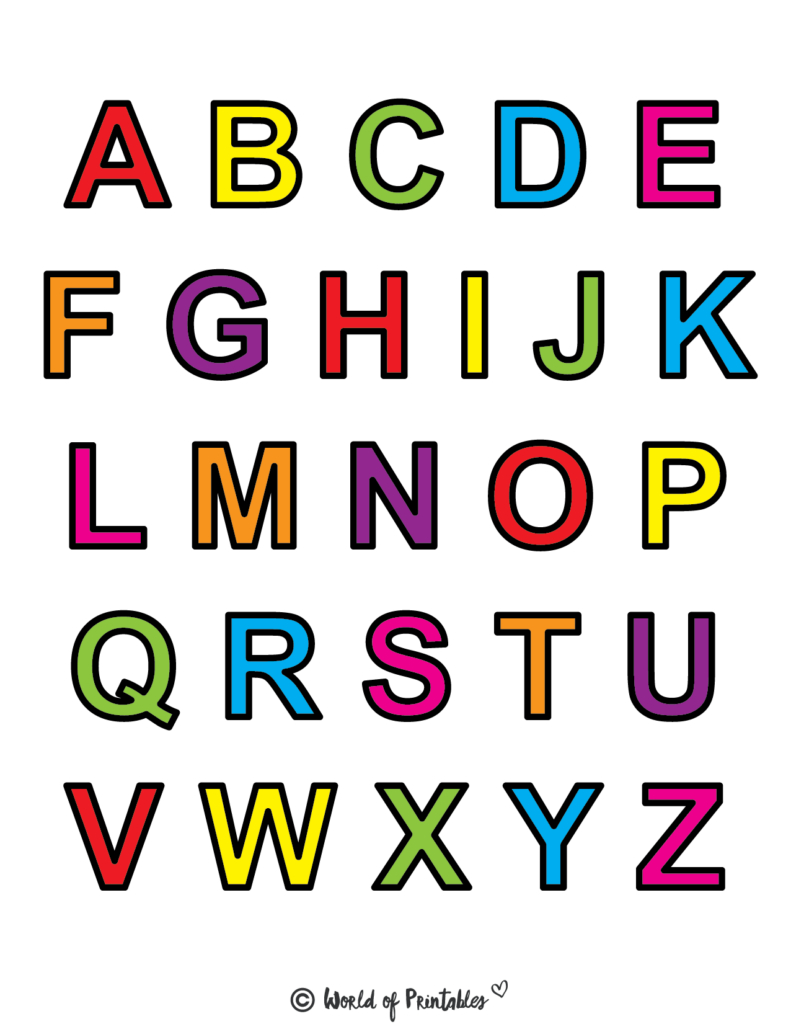 Printable Letters &amp;amp; Alphabet Letters - World Of Printables pertaining to Free Letter Links Printables