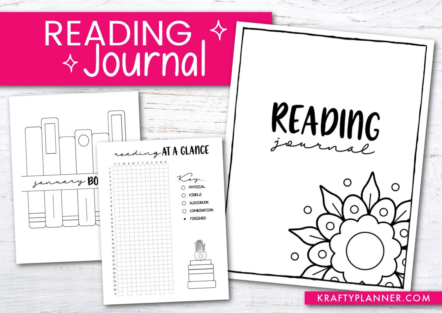 Printable Reading Journal — Krafty Planner with Free Printable Reading Journal