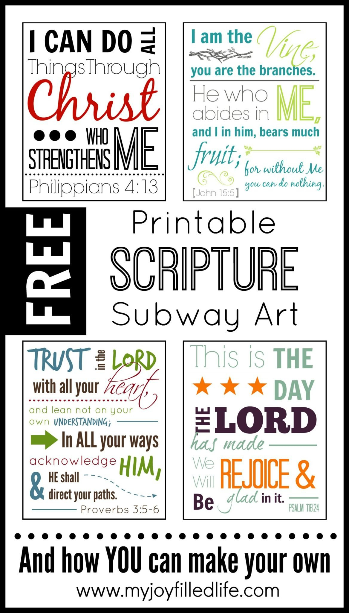 Printable Scripture Subway Art {Free} - My Joy-Filled Life intended for Free Printable Scripture Art