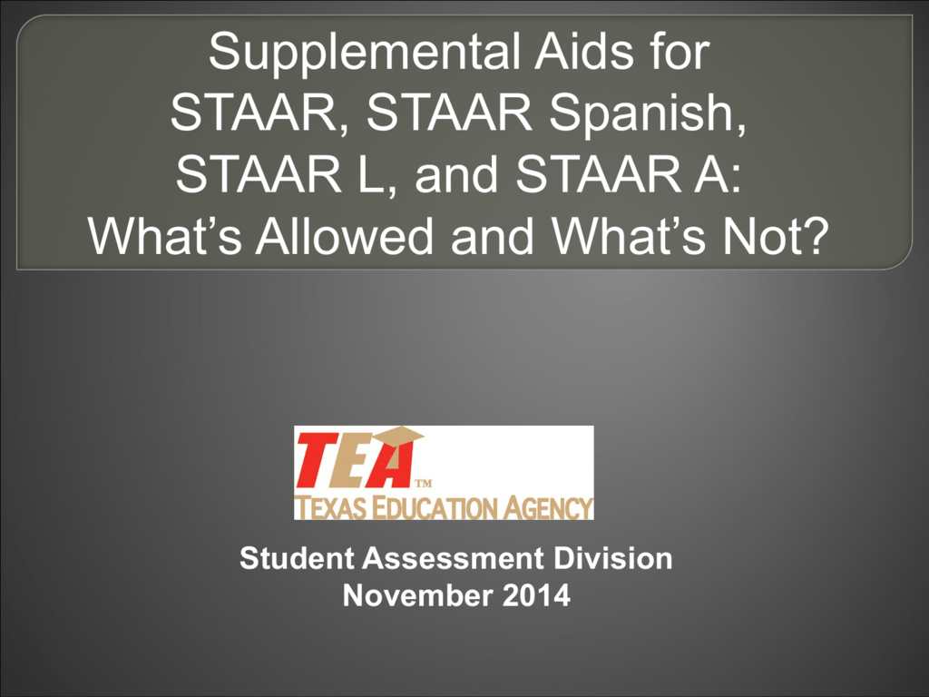 Printable Staar Supplemental Aids - Printable inside Printable Staar Supplemental Aids