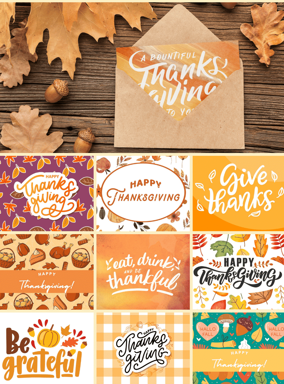 Printable Thanksgiving Cards | 30+ Free Printables! in Free Printable Thanksgiving Day Cards