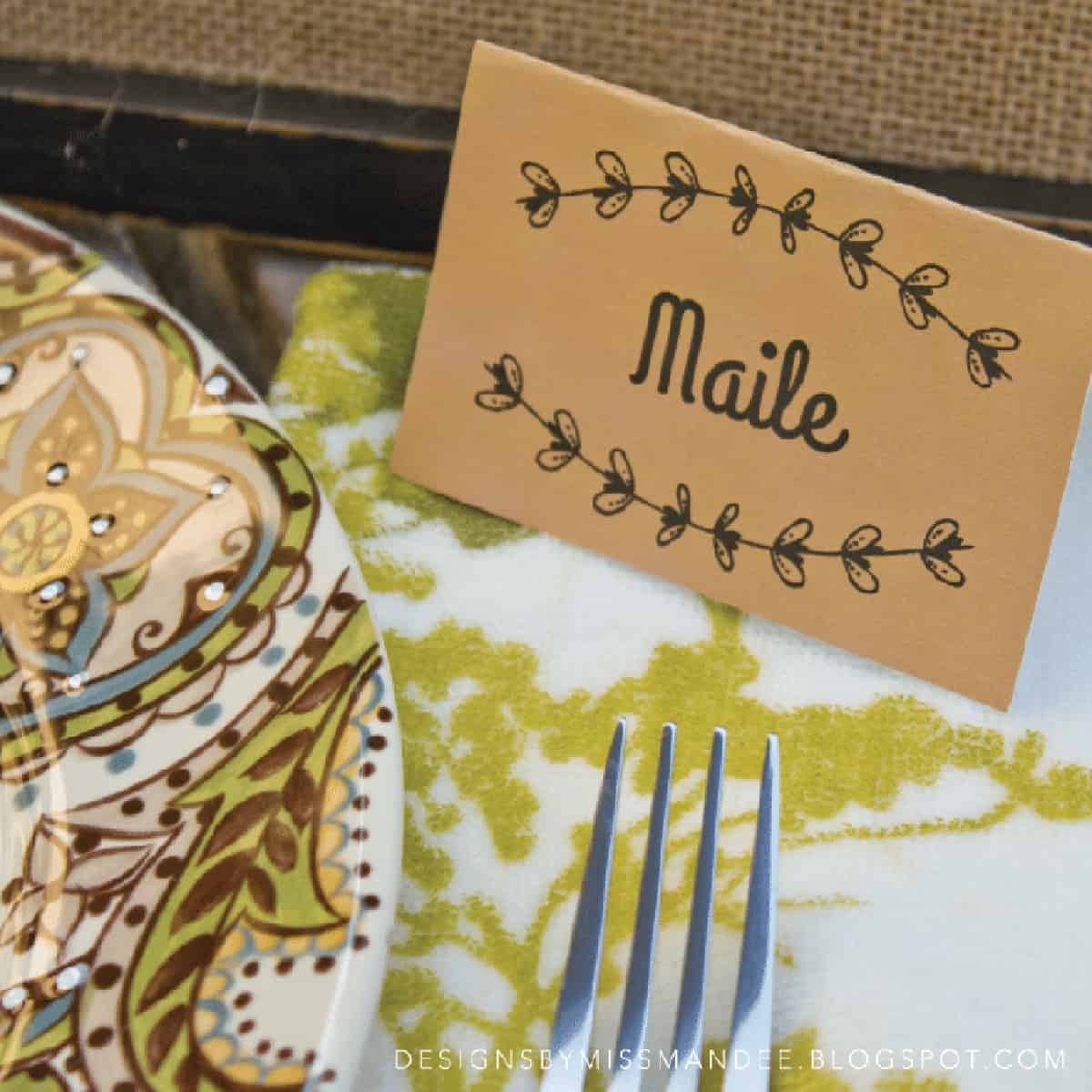Printable Thanksgiving Place Cards (Free!) - Juggling Act Mama with regard to Free Printable Thanksgiving Table Place Cards